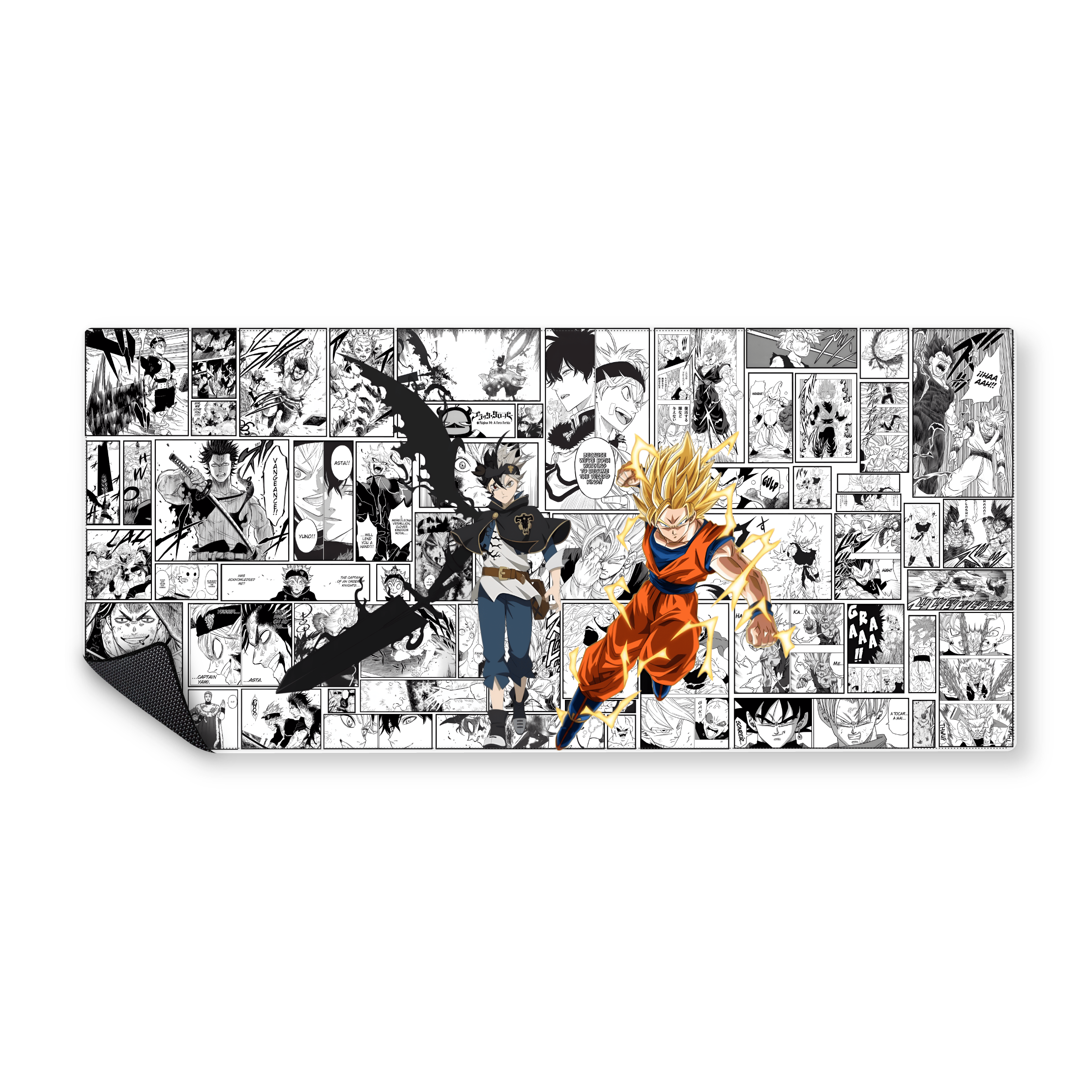 Mousepad Asta x Goku 90x40 Classic | PERSONALIZADO