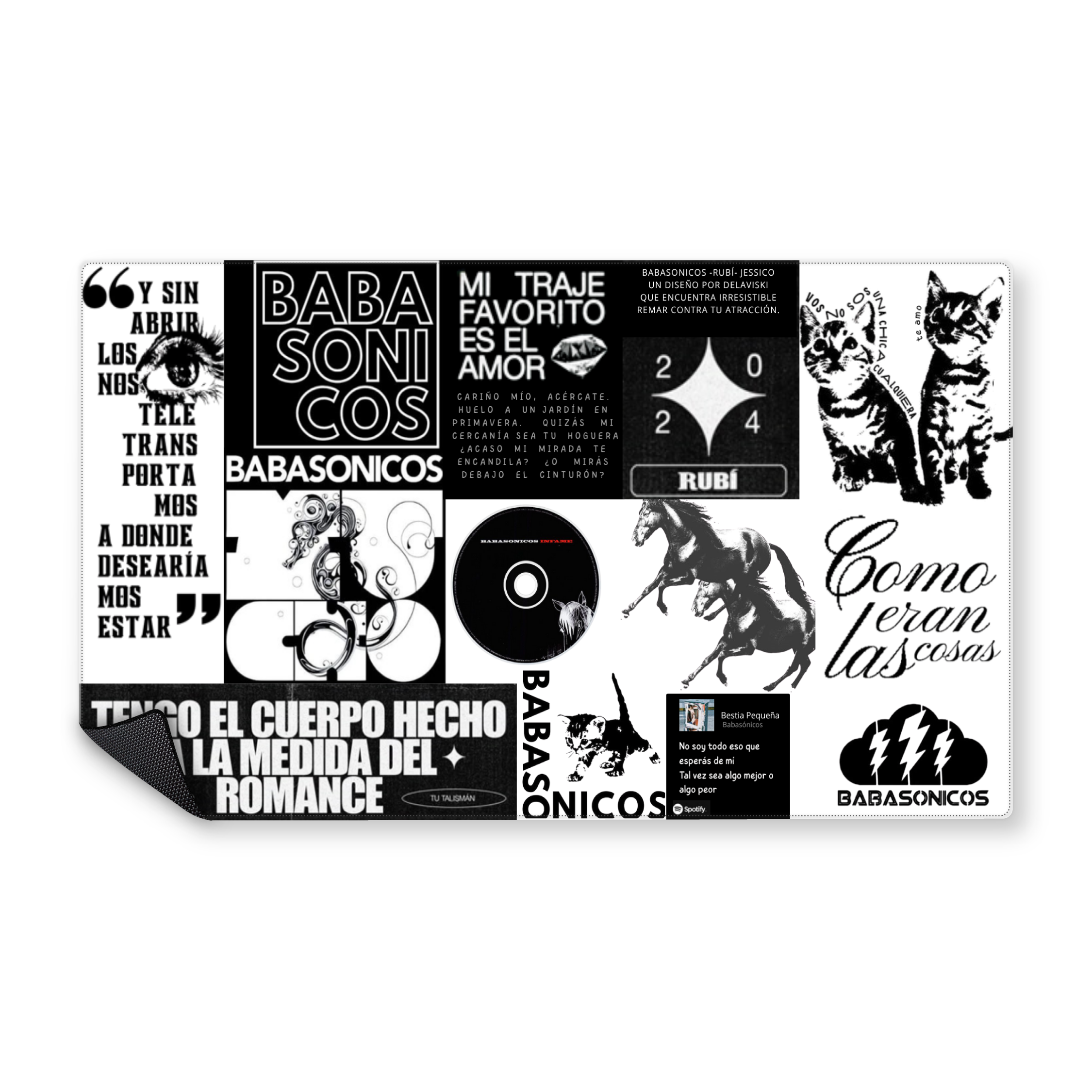 Mousepad Babasonicos 100x60 Classic | PERSONALIZADO