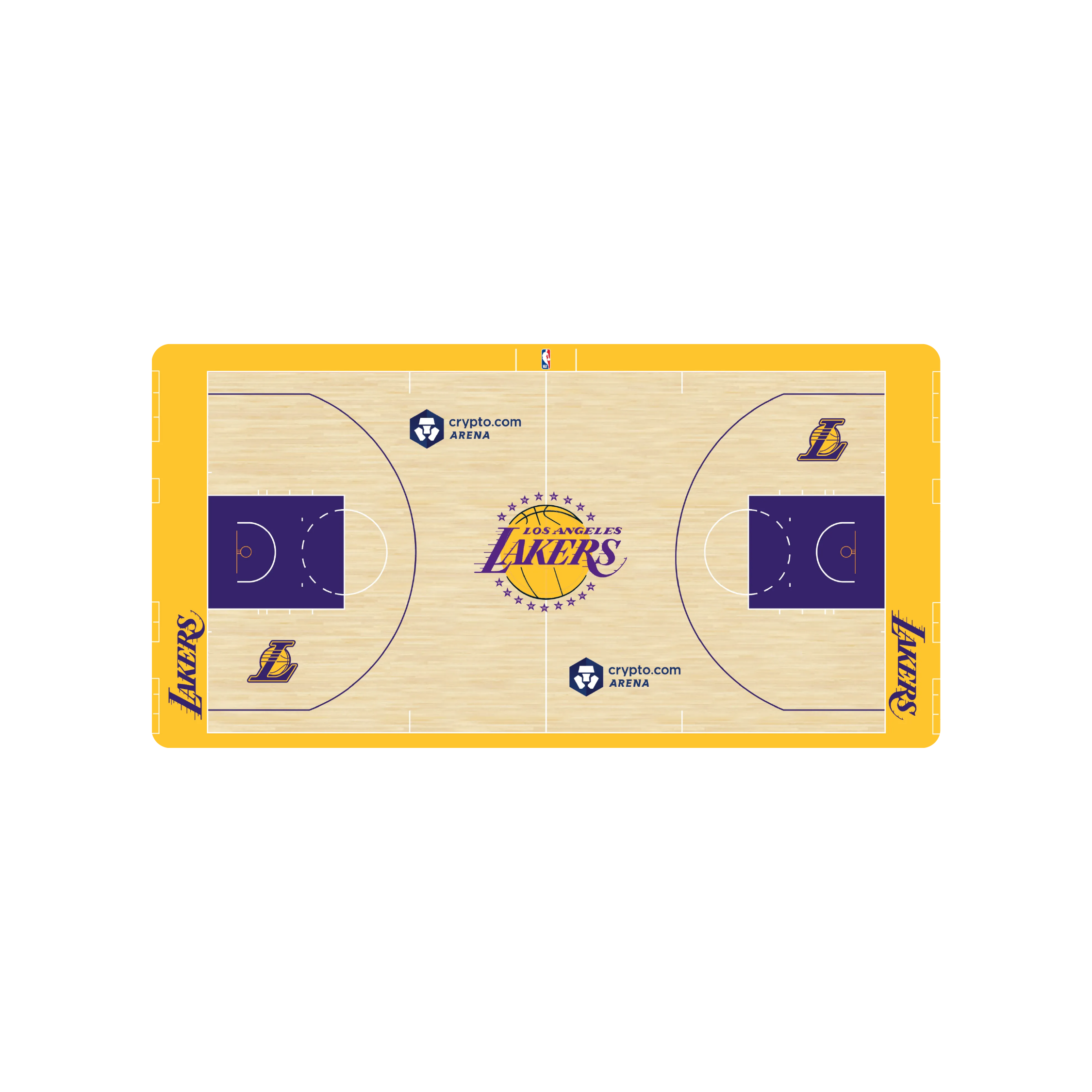 Mousepad Cancha Los Angeles Lakers 80x40 | MGMGAMERS