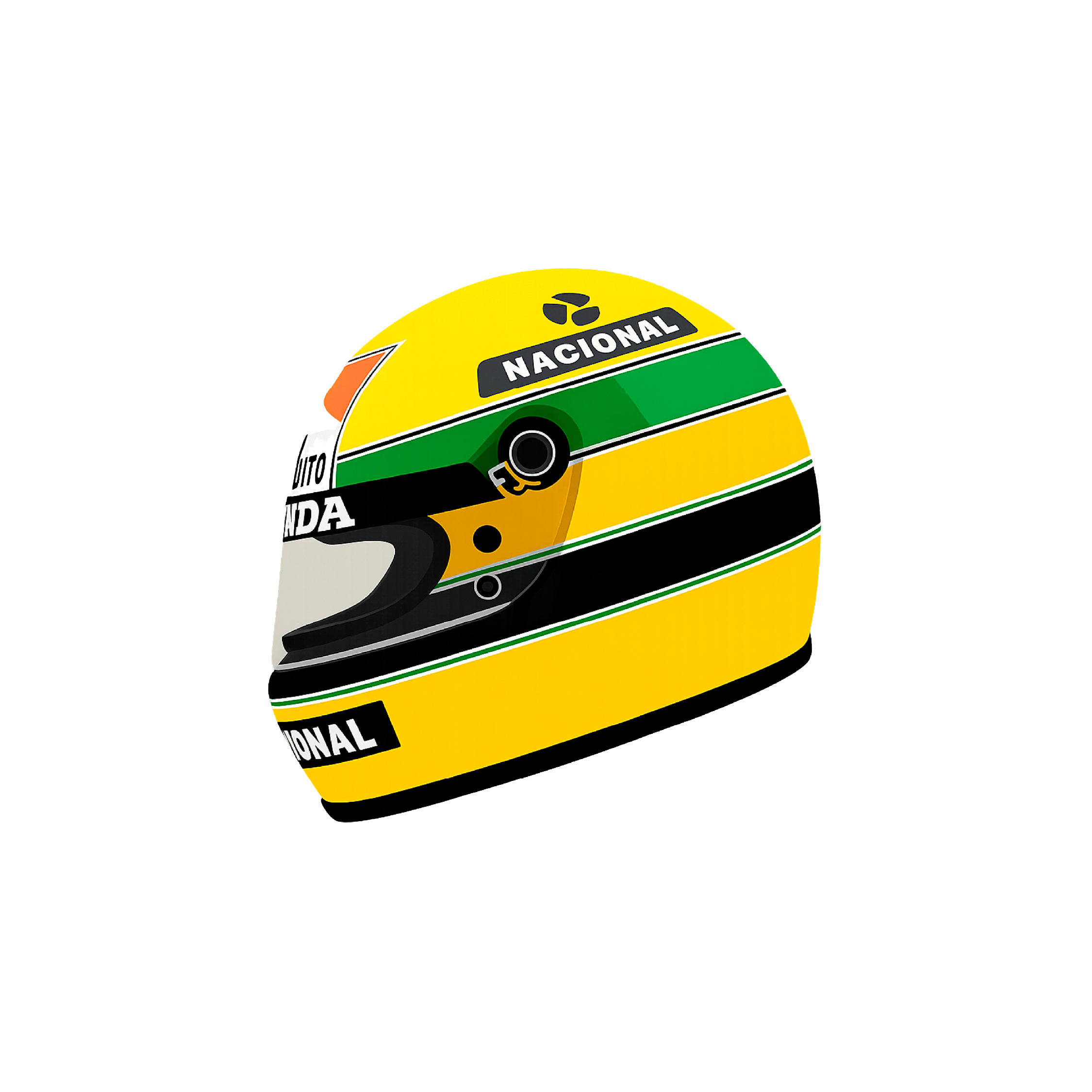 Casco Ayrton Senna 25x25 | MgM FORMS