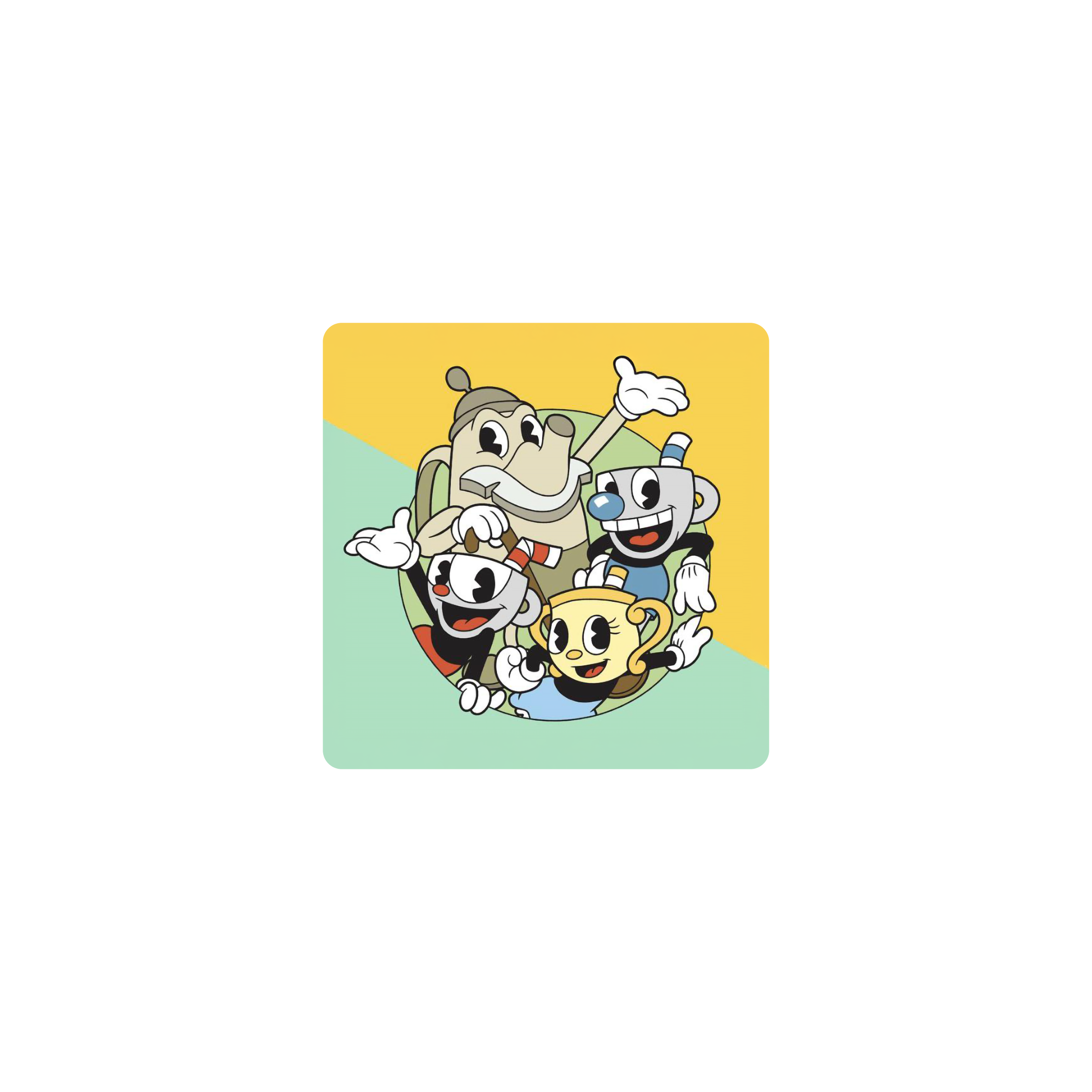 Mousepad Cuphead classic 25x25 Classic | PERSONALIZADO