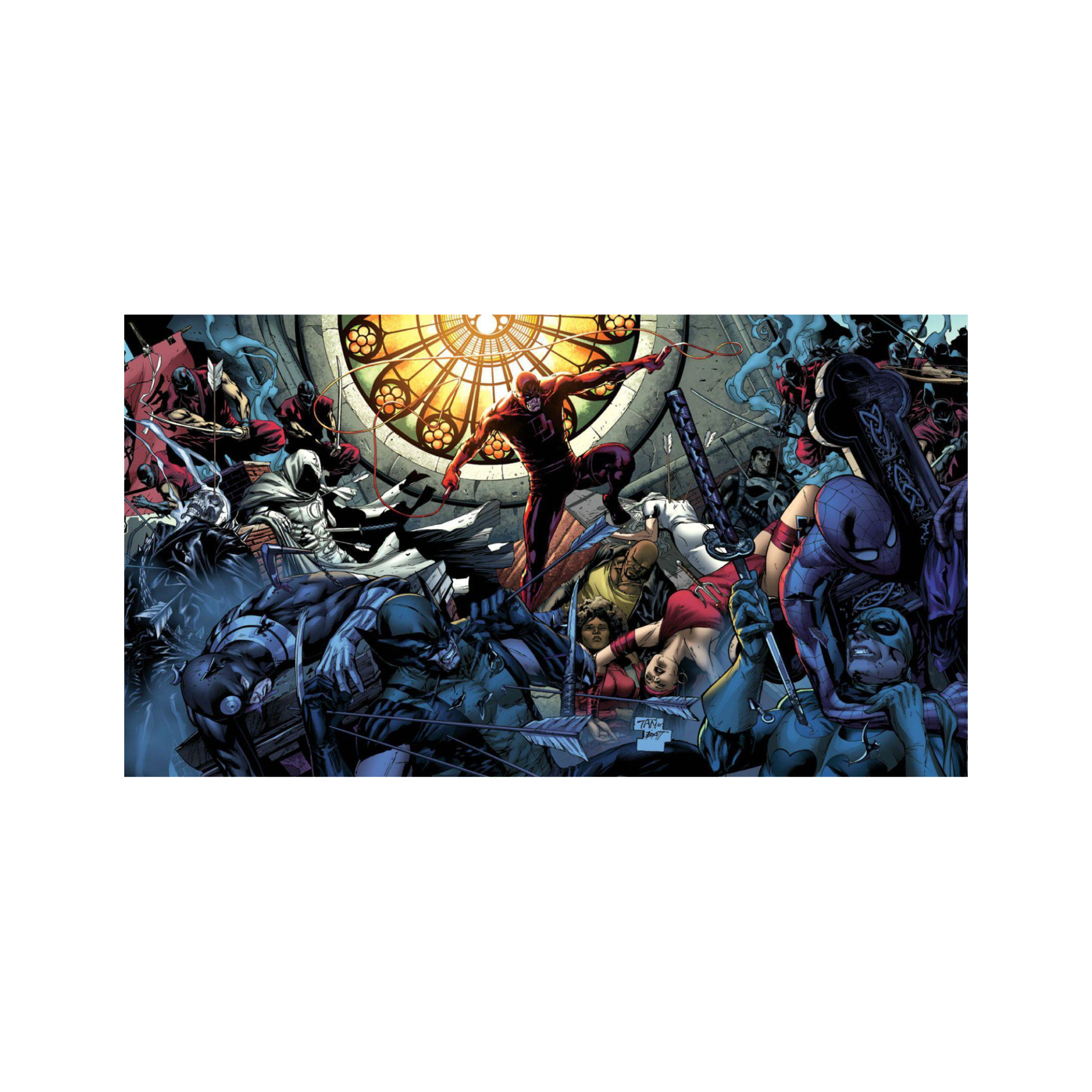 Mousepad Daredevil Comic VIñeta 110x60 Classic | PERSONALIZADO