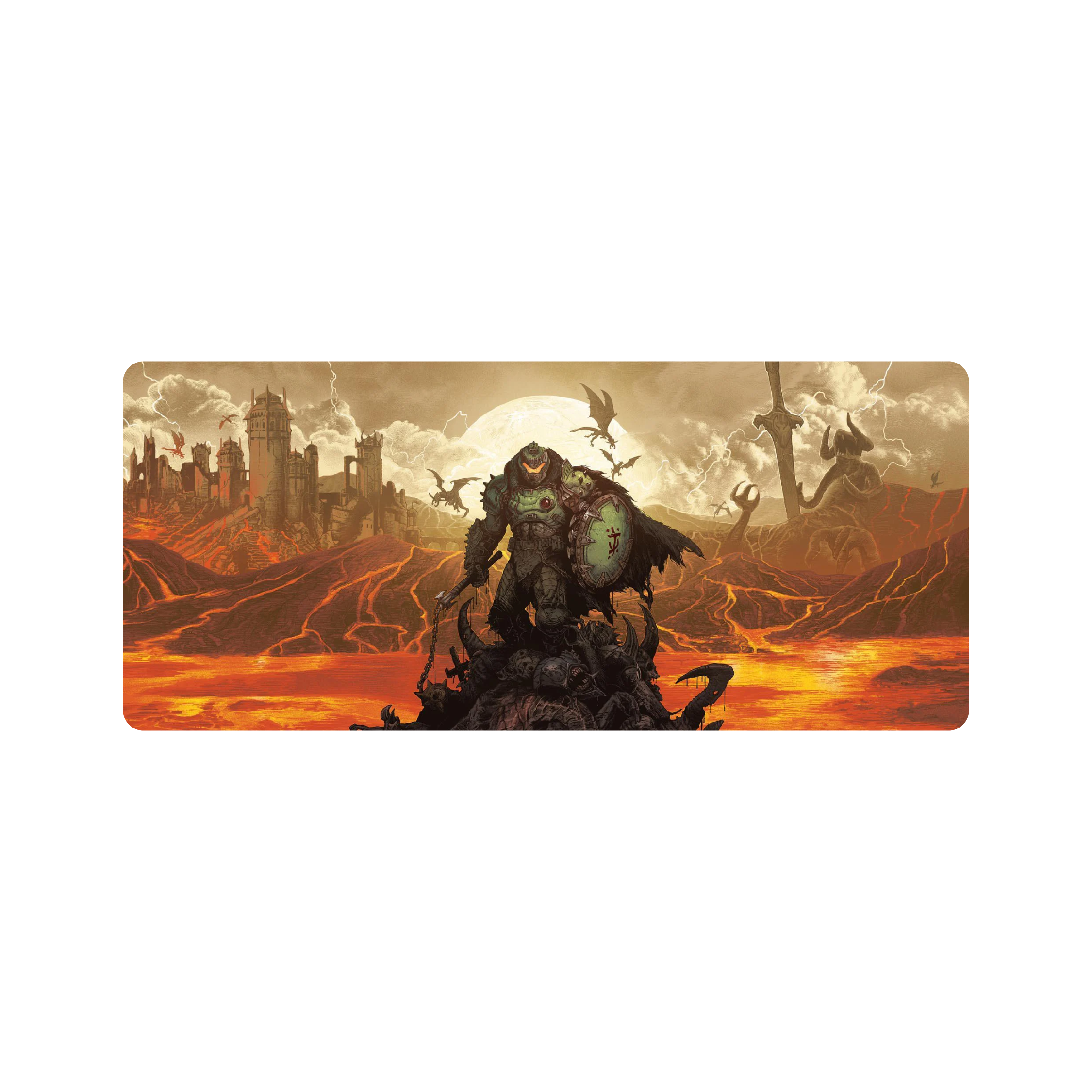 Mousepad Doom Dark Ages 70x30 PRO | PERSONALIZADO