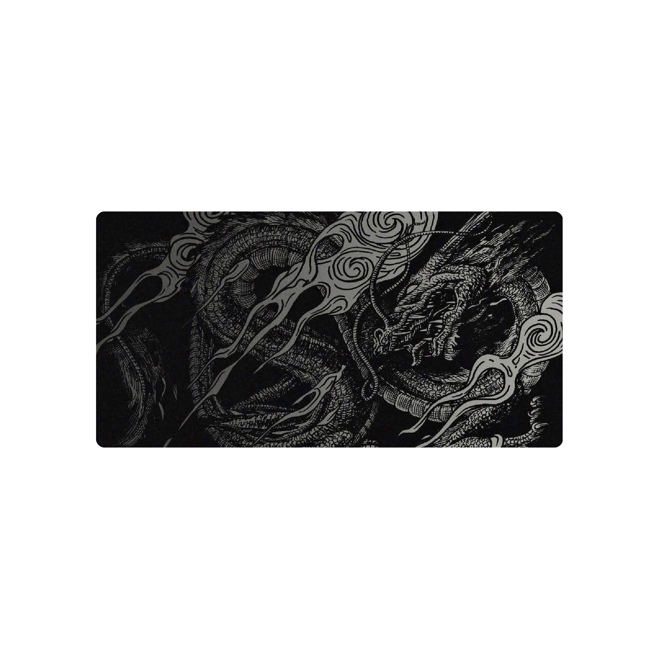 Mousepad Dragon black and white 80x40 Classic | PERSONALIZADO