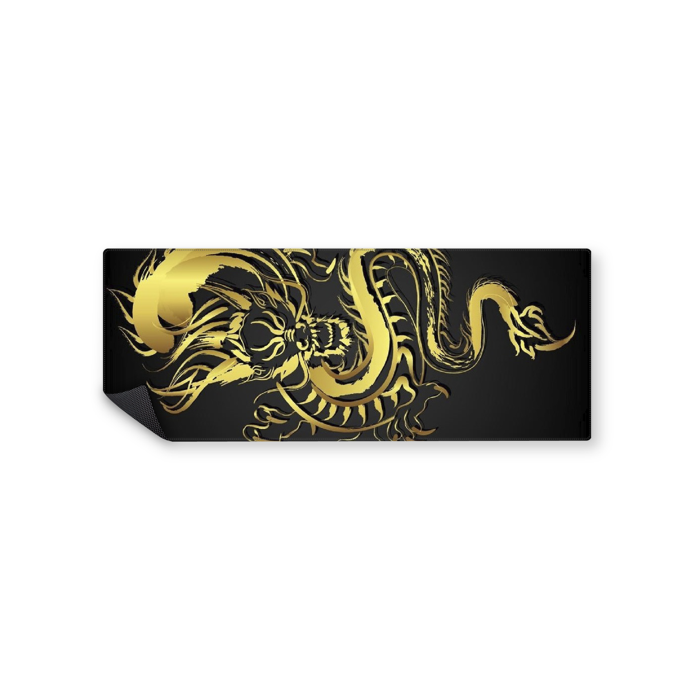 Mousepad Dragón dorado 82x32 Classic | PERSONALIZADO
