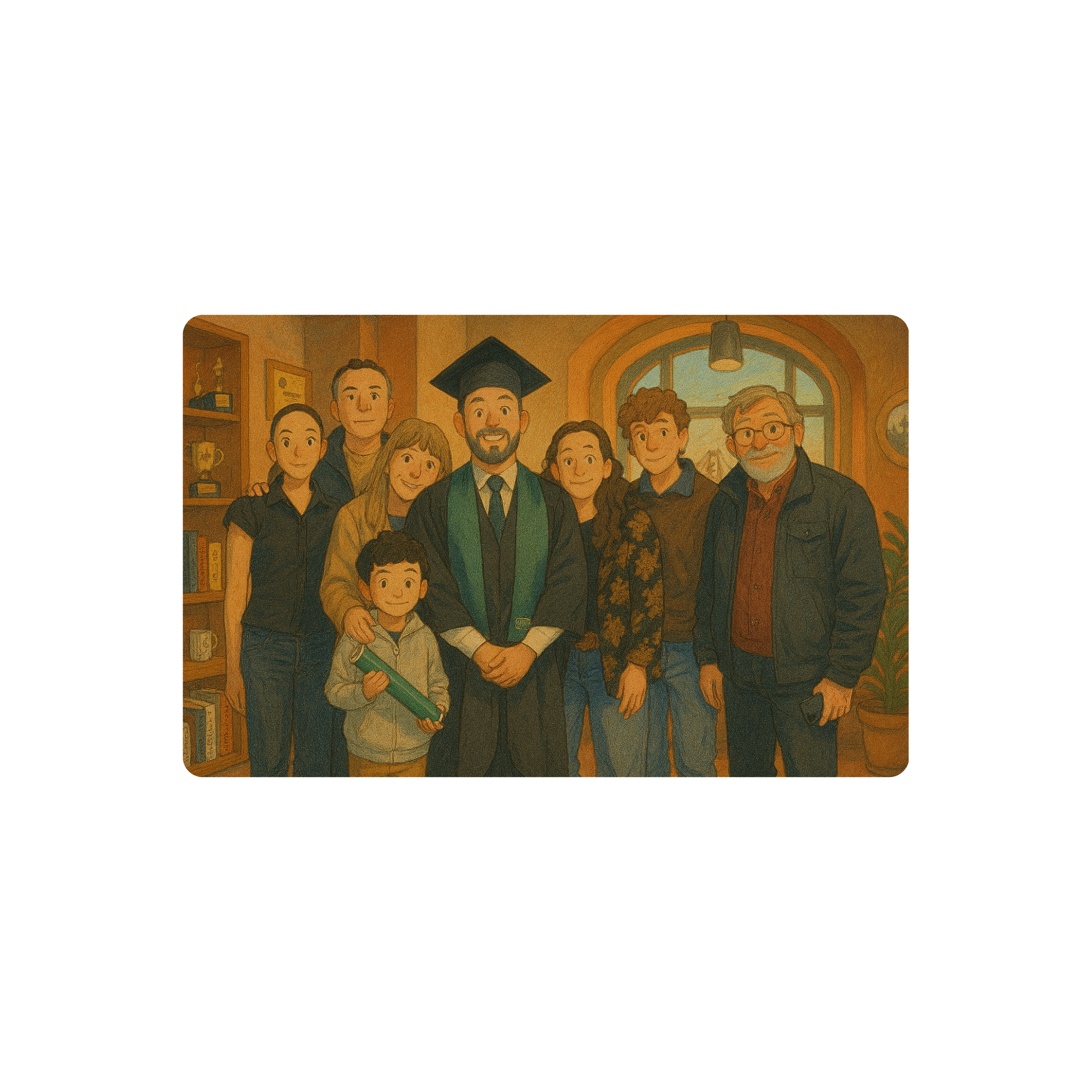 Mousepad Familia Recibida 82x52 Classic | PERSONALIZADO