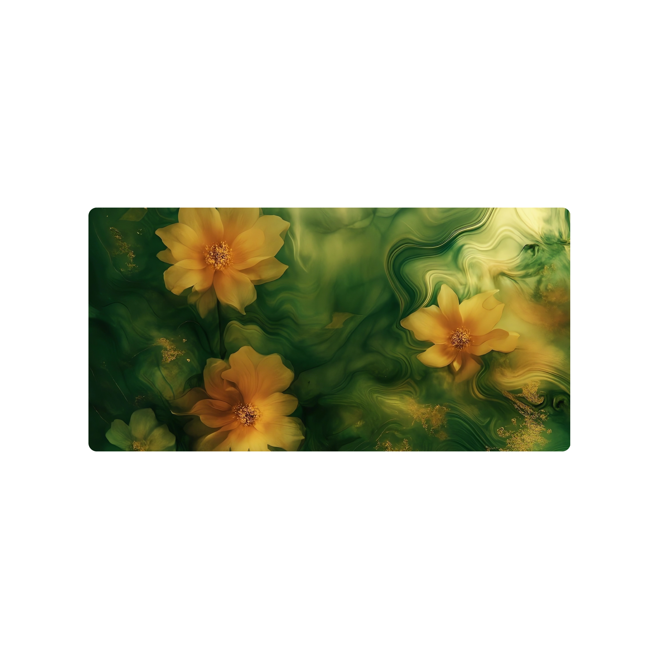 Mousepad Flores acuáticas 70x35 Classic | PERSONALIZADO