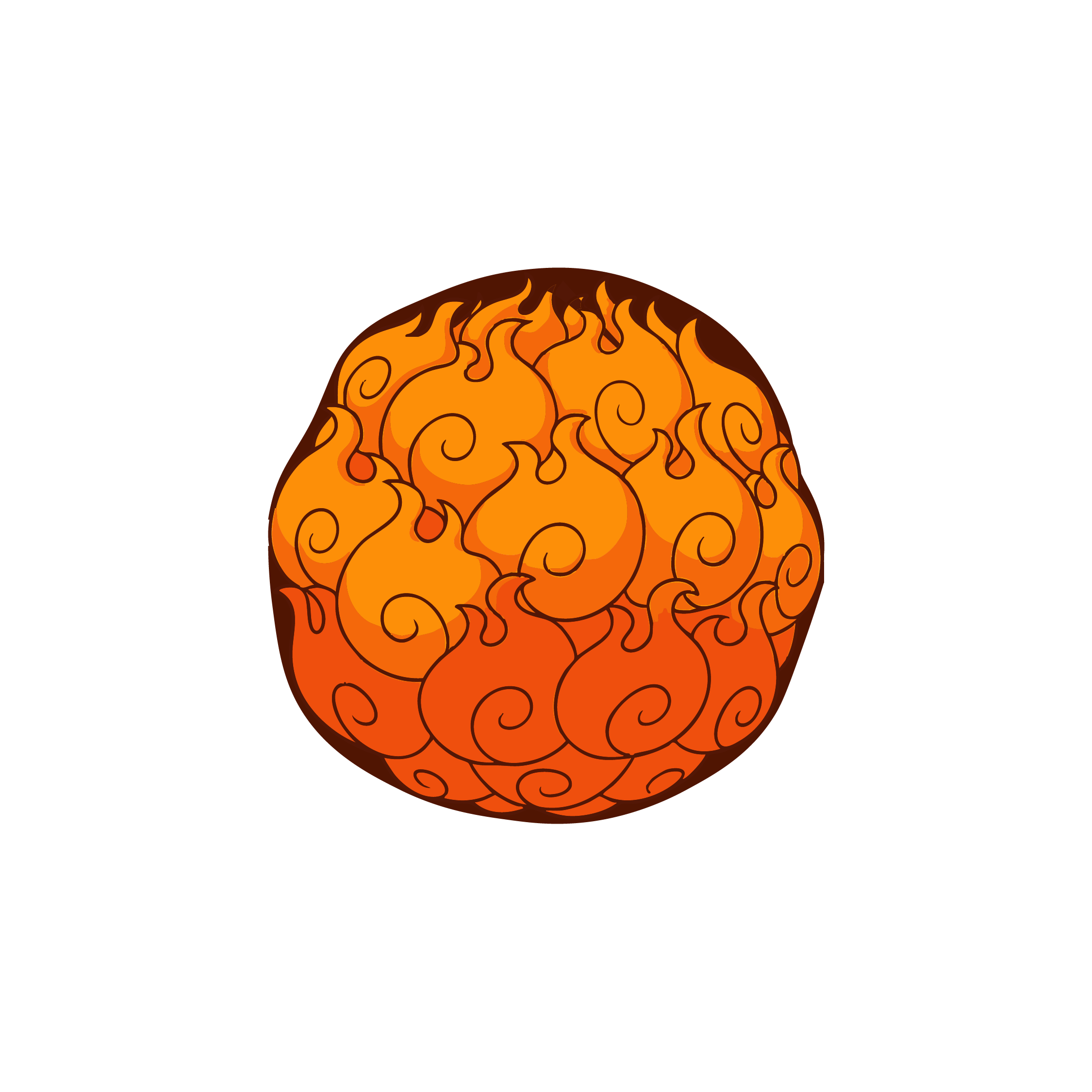 Fruta Mera Mera no Mi One Piece 25x25 | MgM FORMS