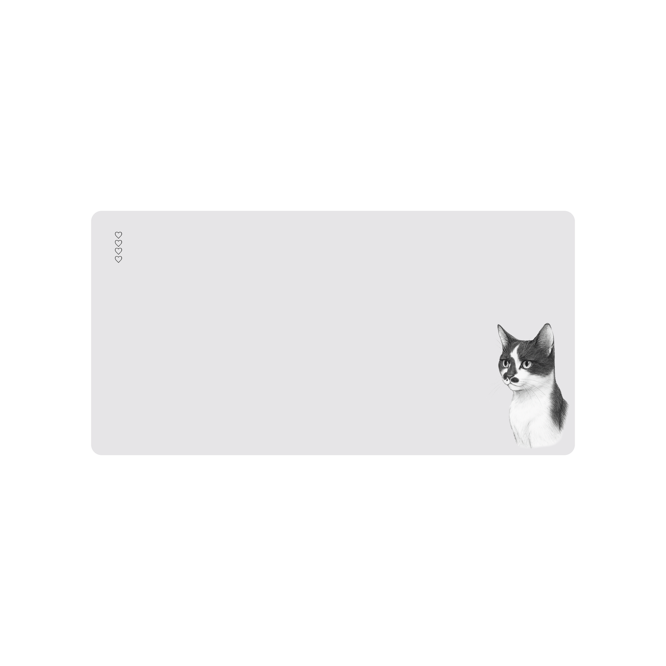 Mousepad Gatito Lindo 80x40 Classic | PERSONALIZADO