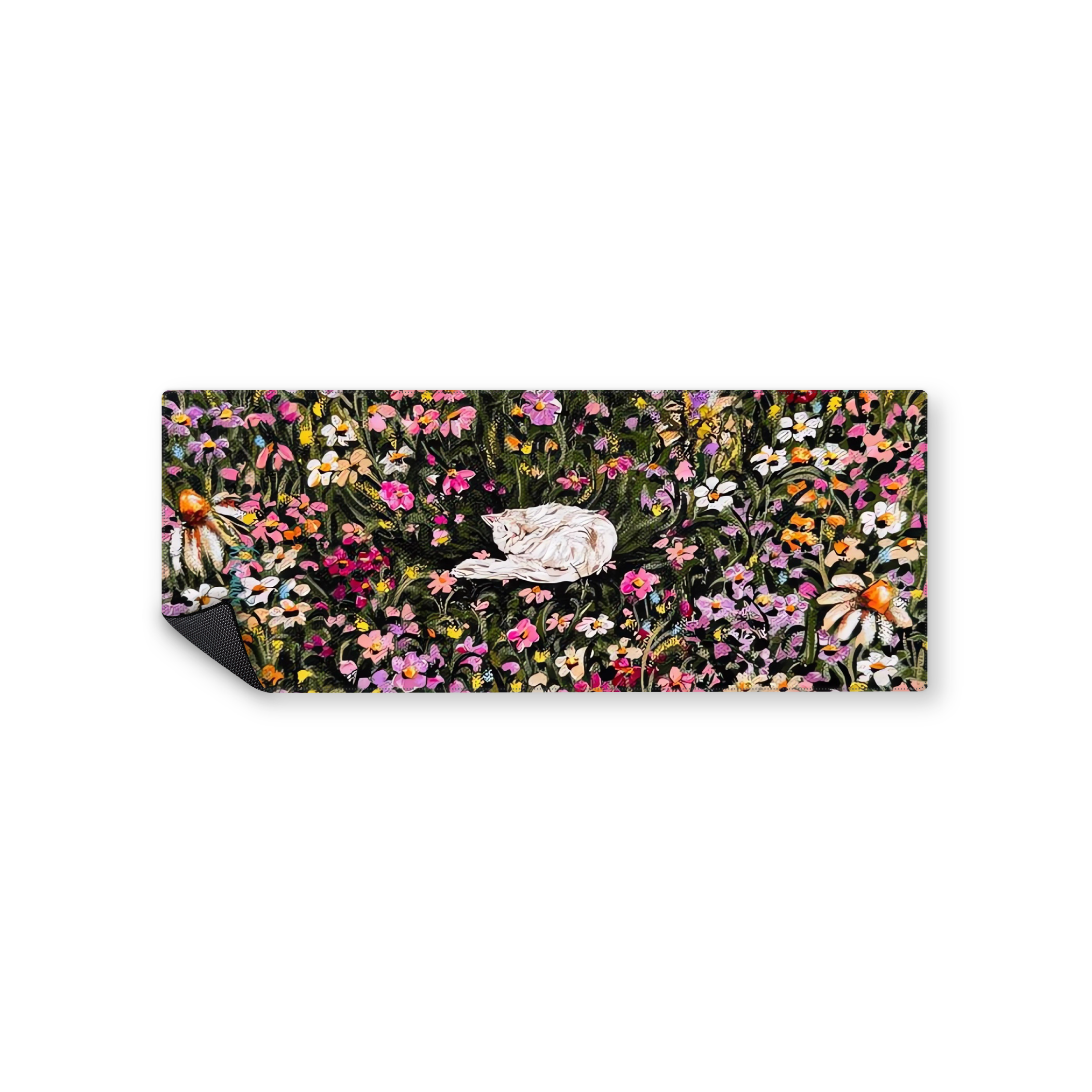 Mousepad Gato en el campo 82x32 Classic | PERSONALIZADO