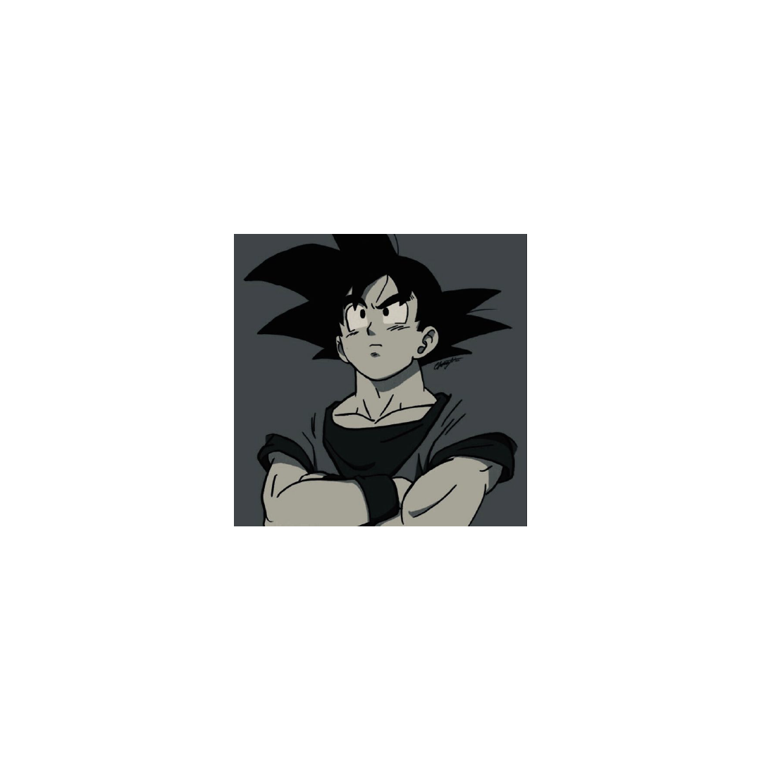 Mousepad Goku gris 25x25 Classic | PERSONALIZADO