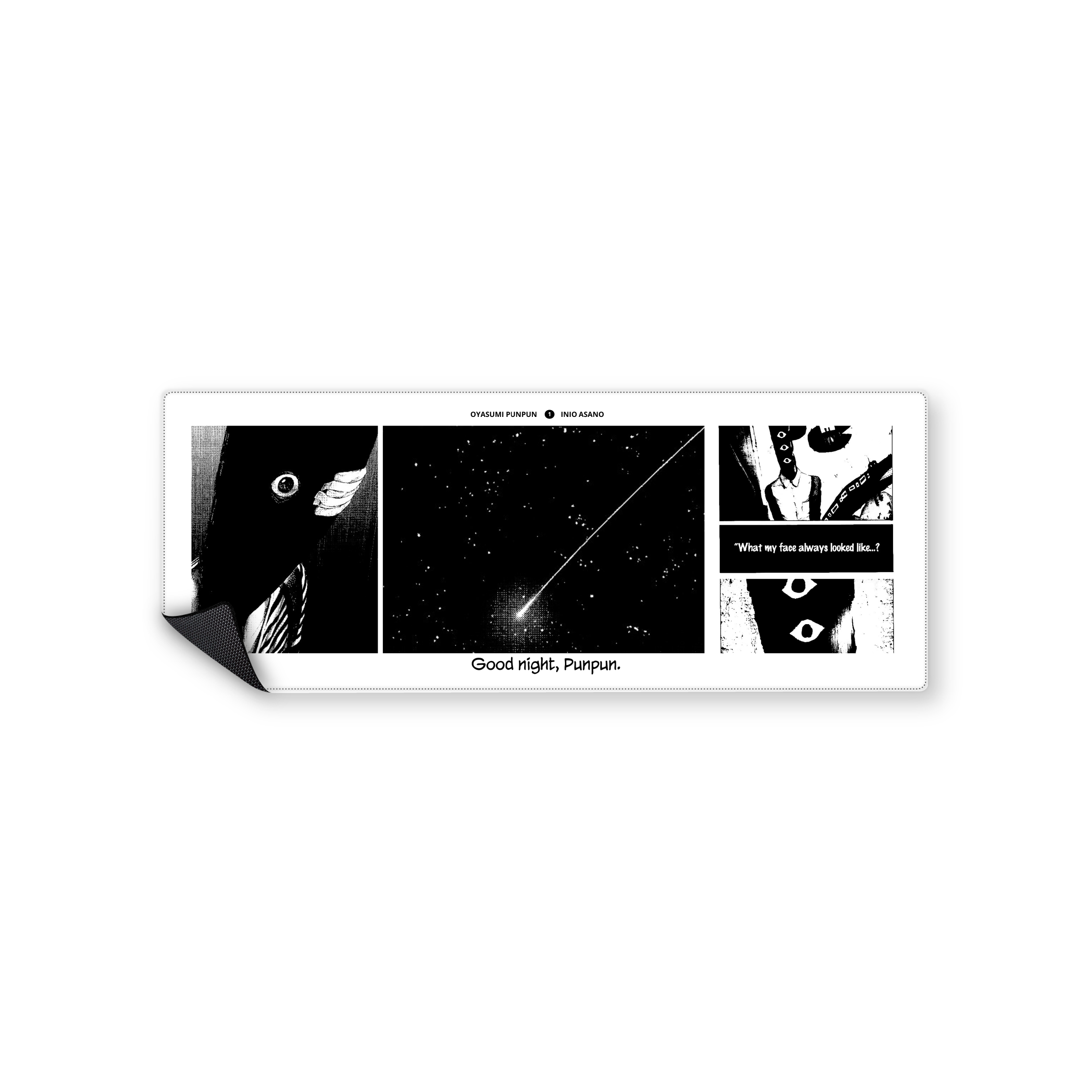 Mousepad Good night PunPun 82x32 Classic | PERSONALIZADO