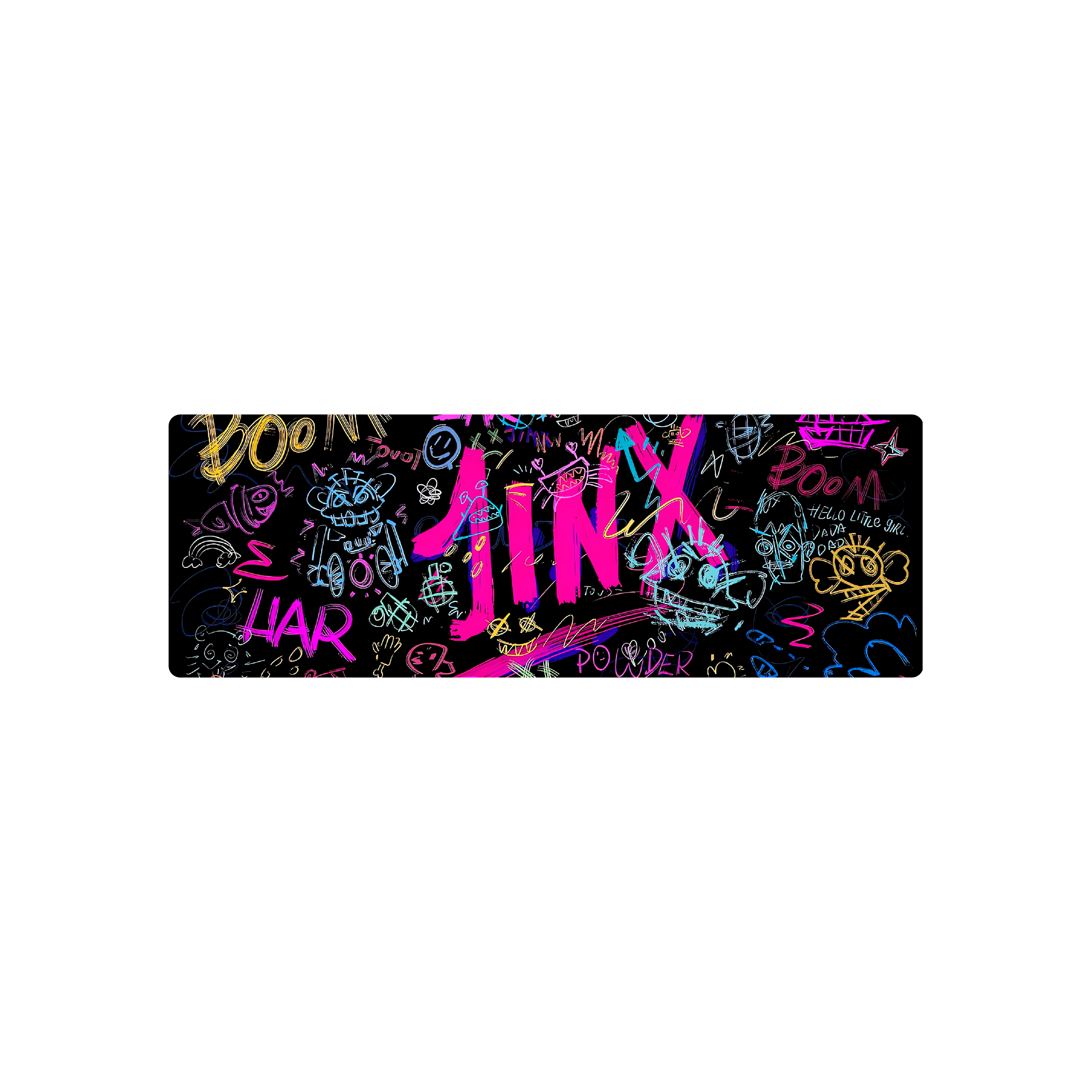 Mousepad Graffiti Jinx 120x48 PRO | PERSONALIZADO