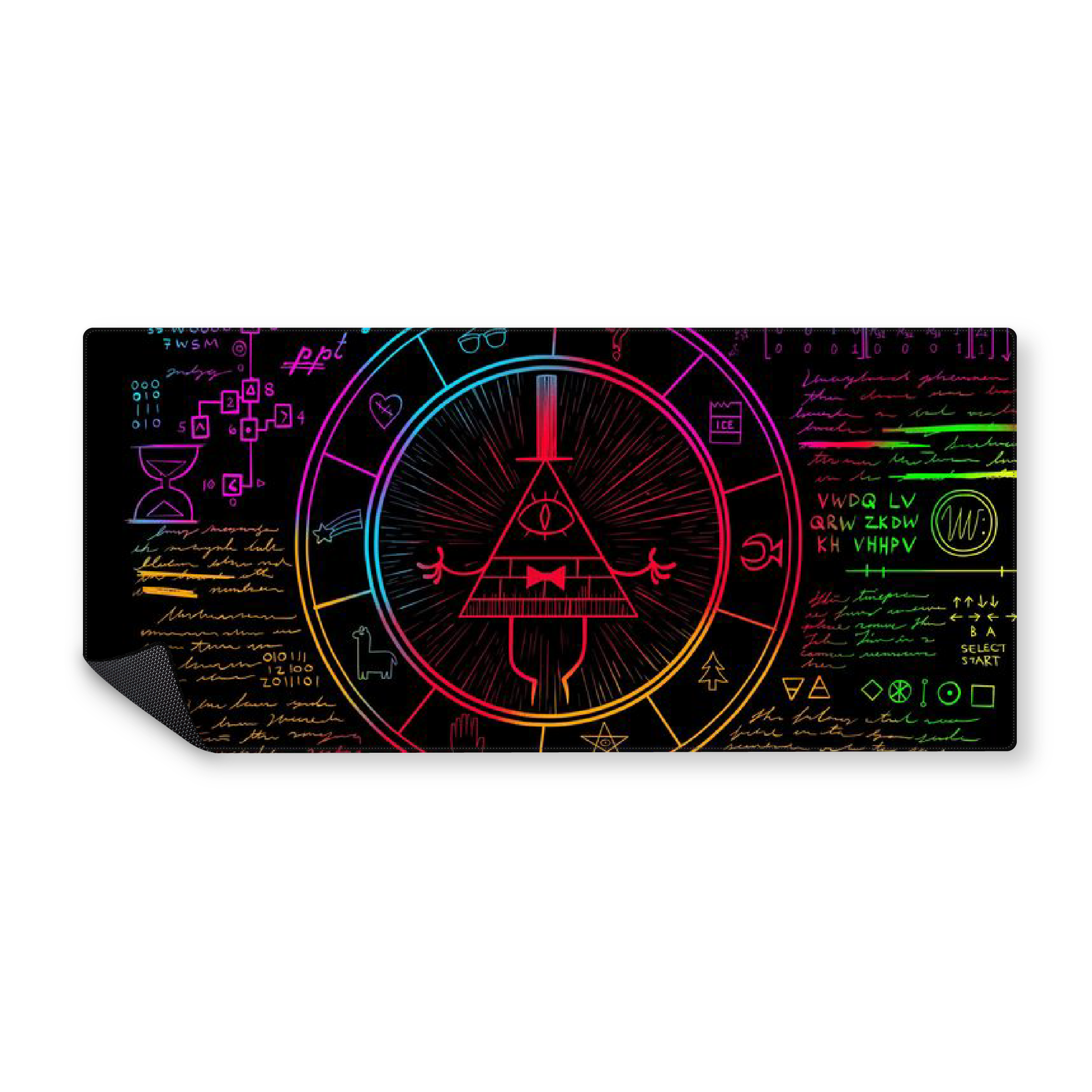Mousepad Gravity falls zodiaco multicolor 90x40 Classic | PERSONALIZADO