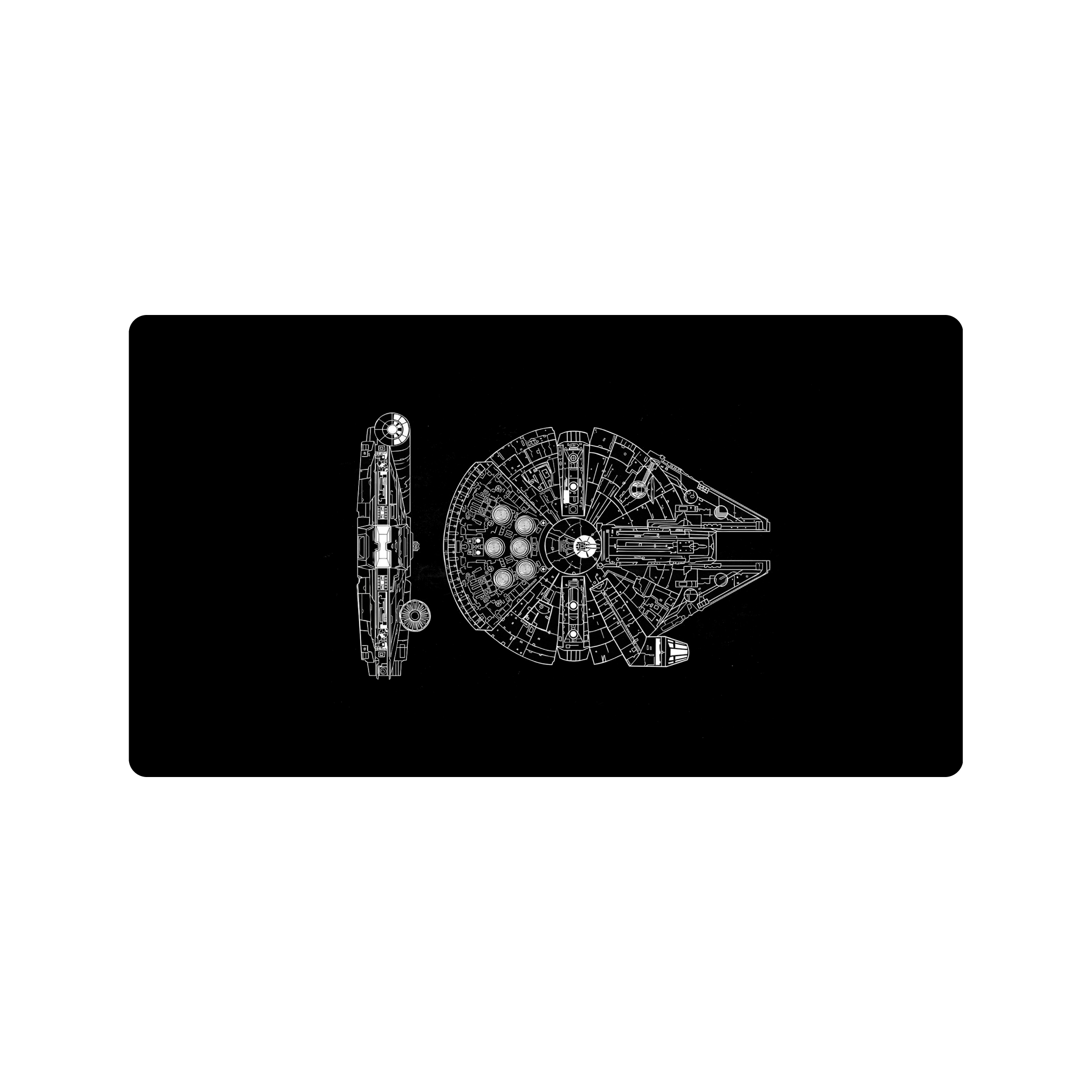 Mousepad Halcón milenario 80x44 Classic | PERSONALIZADO