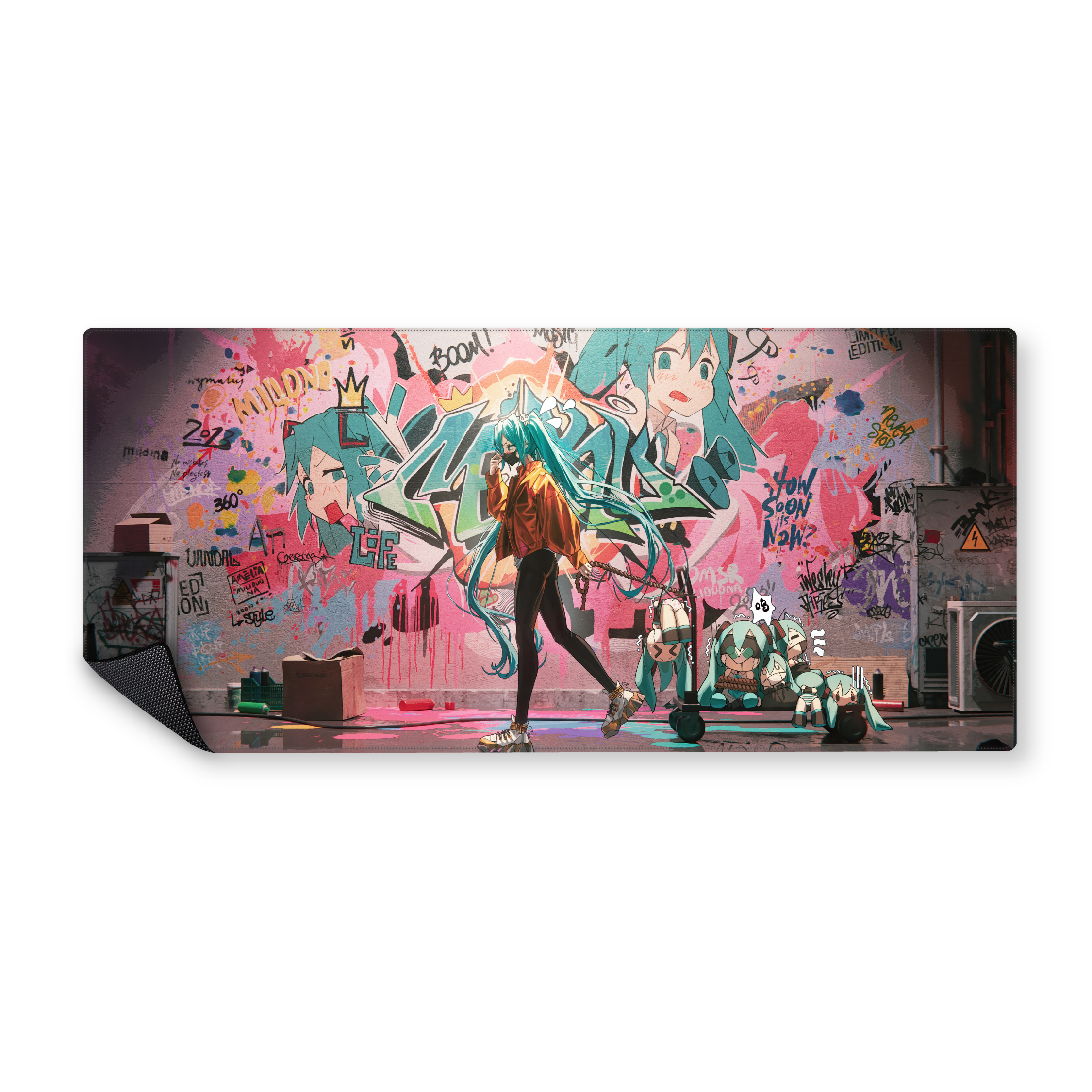 Mousepad Hatsune Miku Grafitti 90x40 Classic | PERSONALIZADO