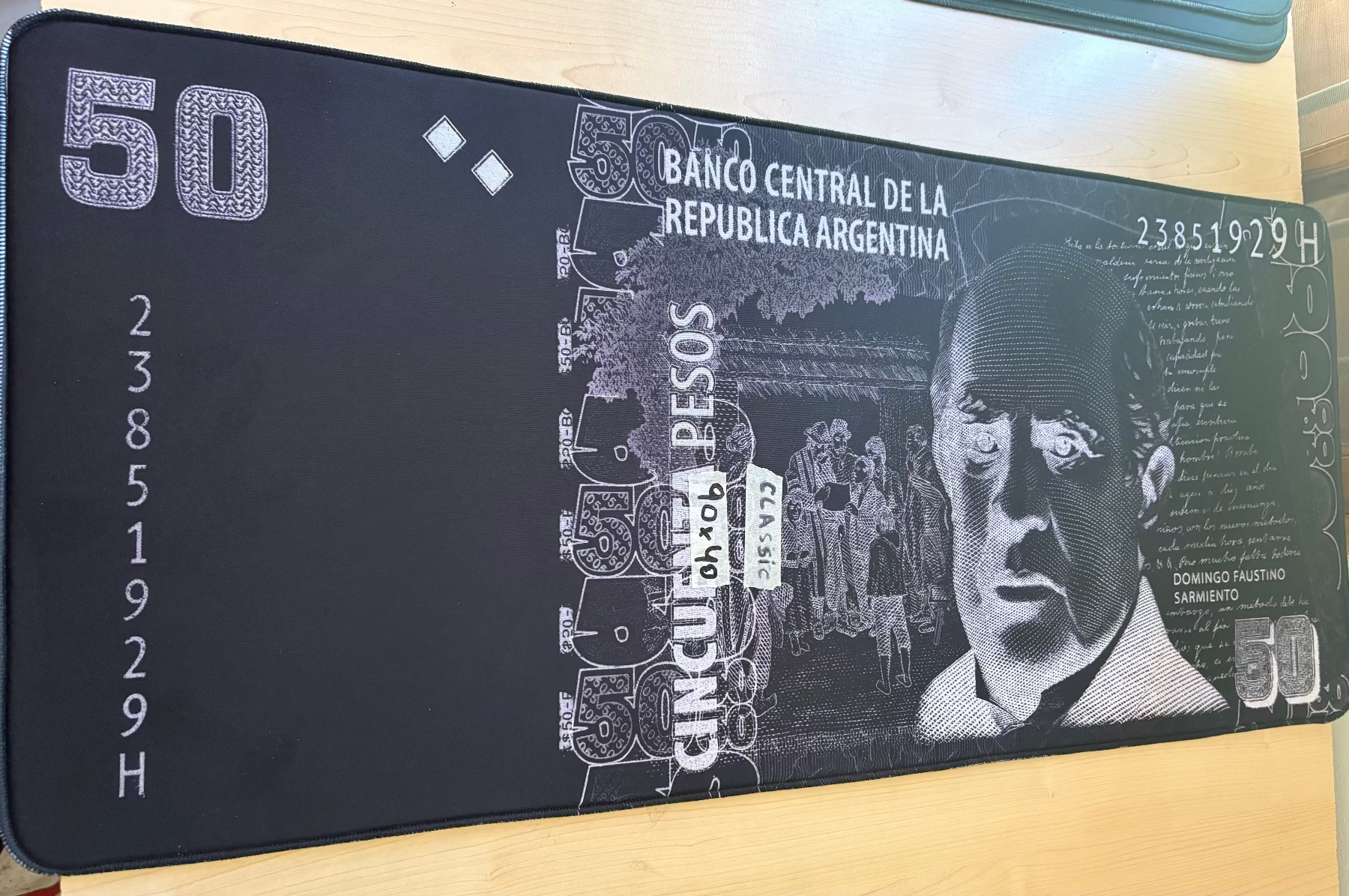 50 pesos Black 90x40| Serie Classic- OUTLET