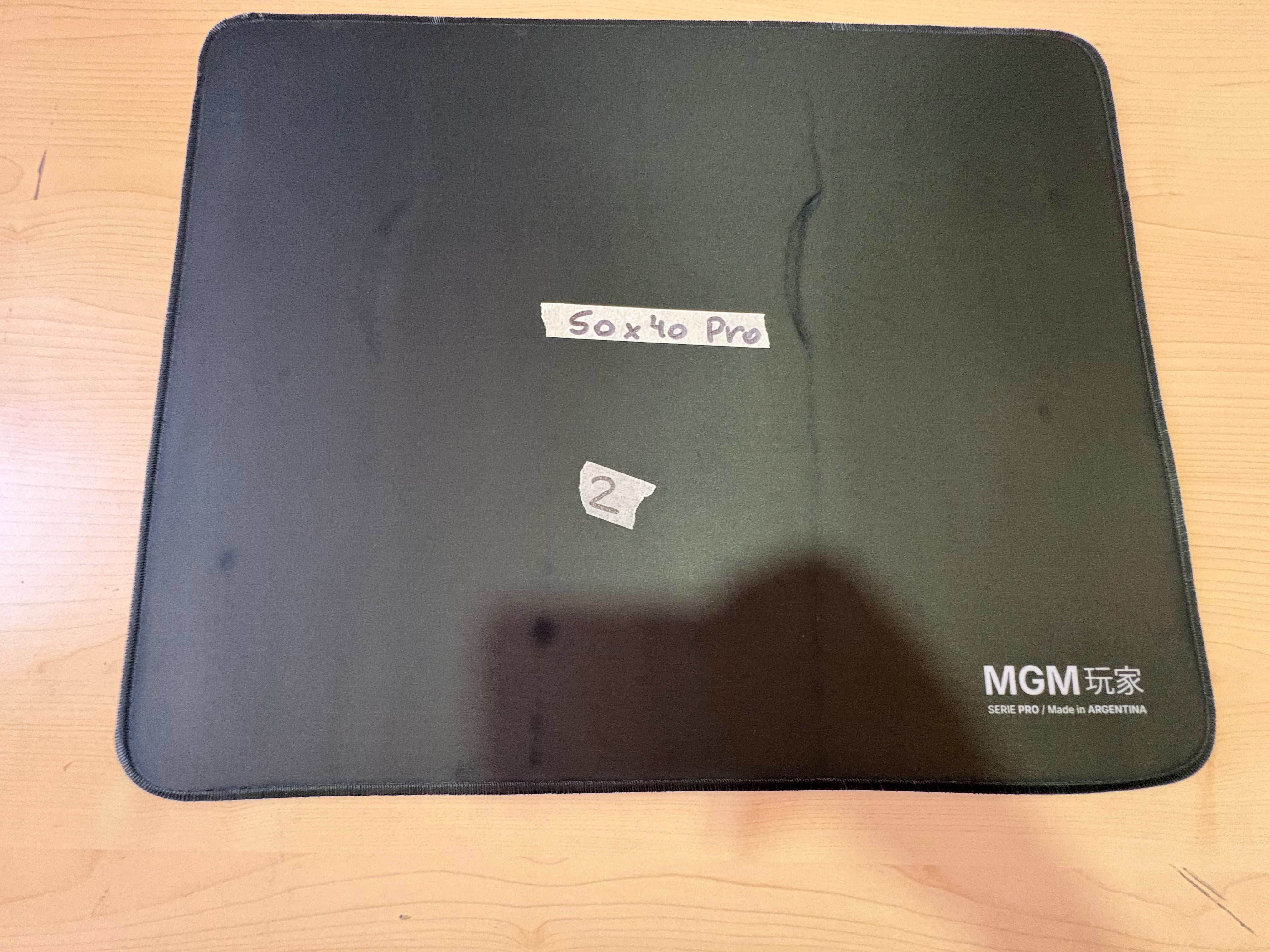 Mousepad Mgm Full Black 2 50x40| PRO - OUTLET