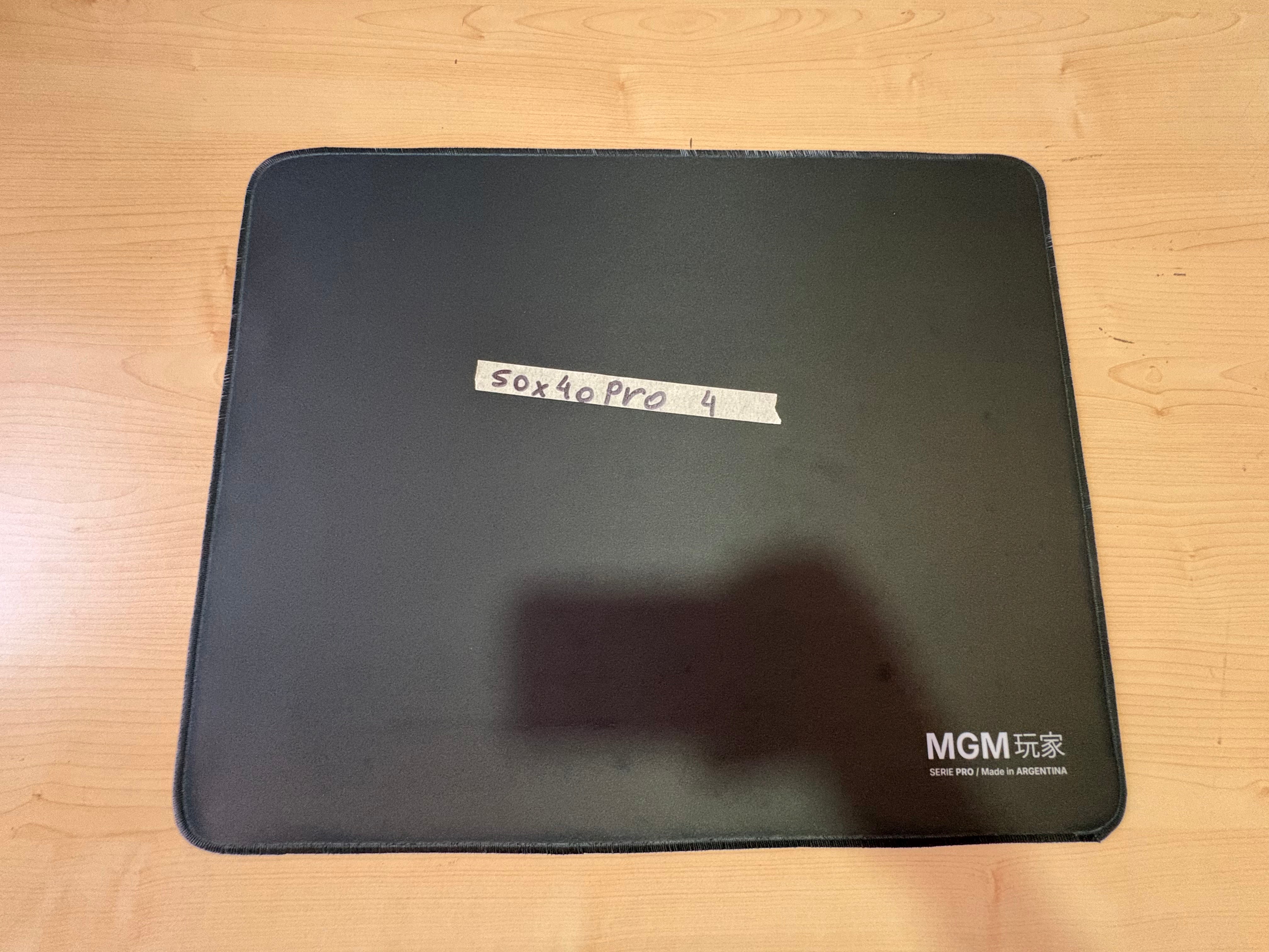 Mousepad Mgm Full Black 4 50x40| PRO - OUTLET