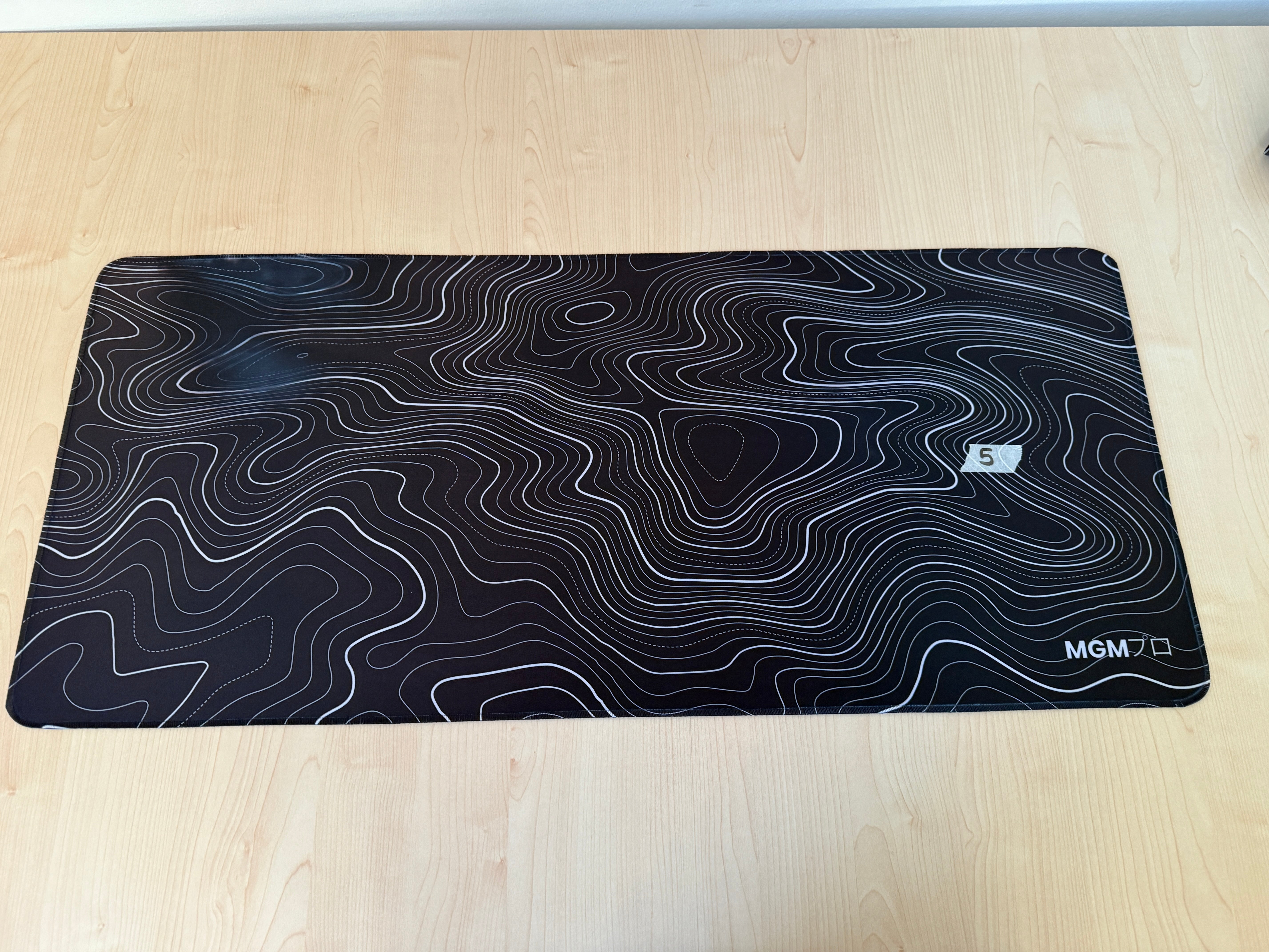 Mousepad topografico negro 5 90x40  | Serie Pro - OUTLET