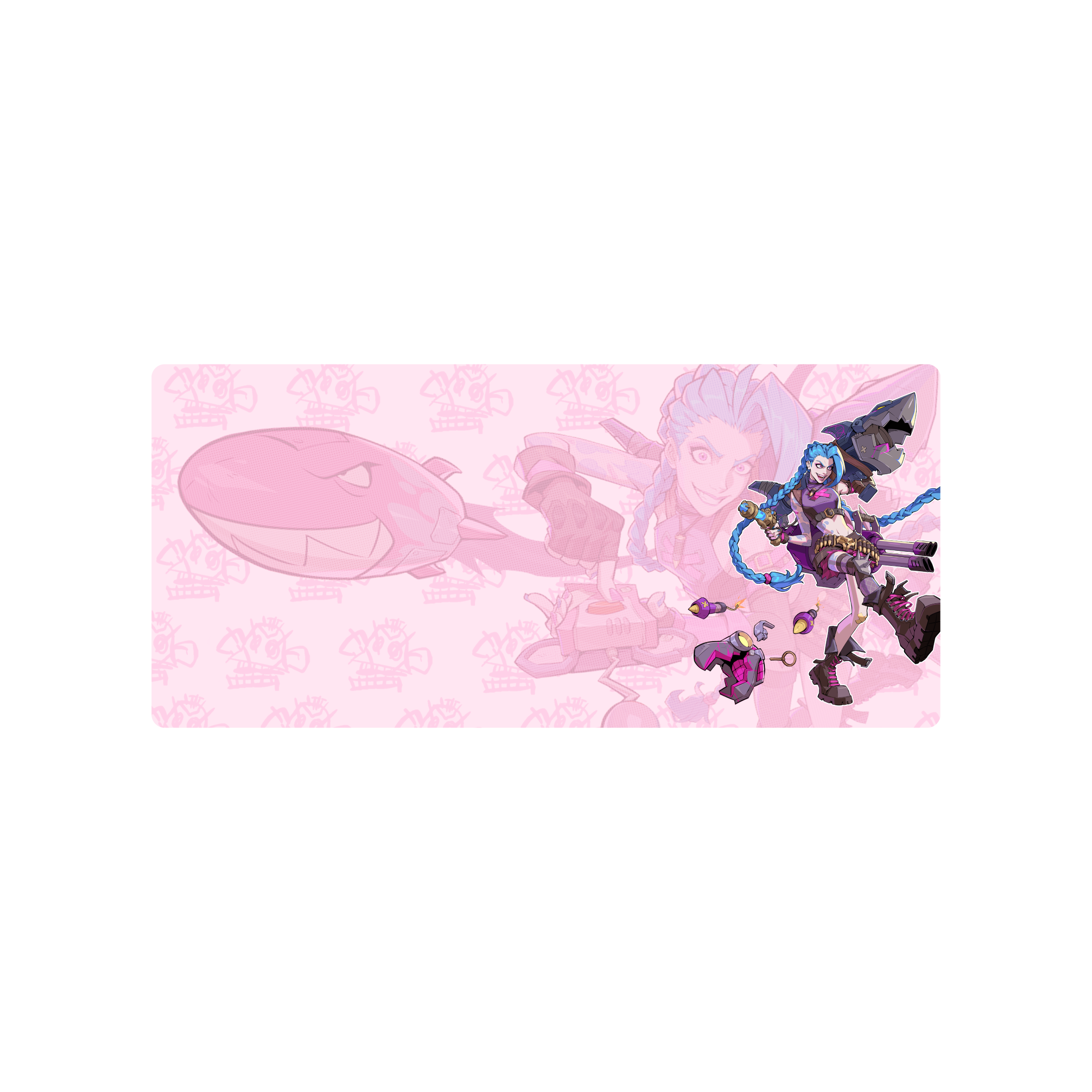 Mousepad Jinx 2XKO 64x29 PRO | PERSONALIZADO