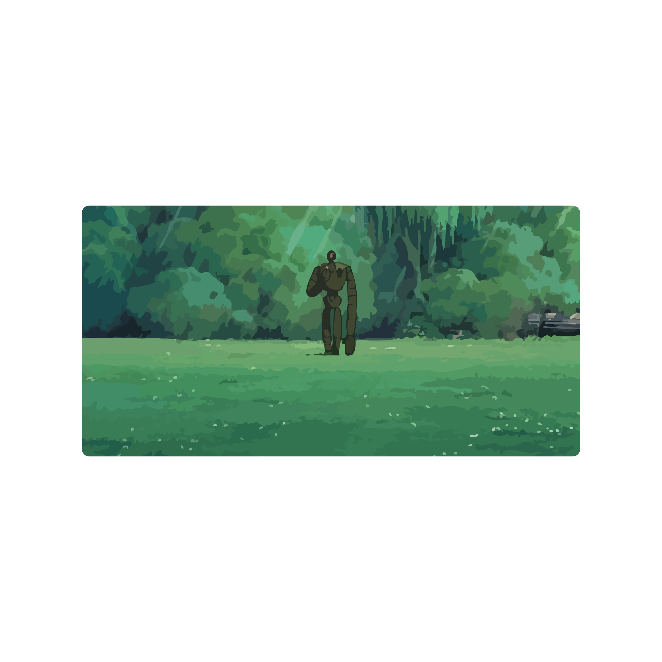 Mousepad Laputa garden 120x60 Classic | PERSONALIZADO