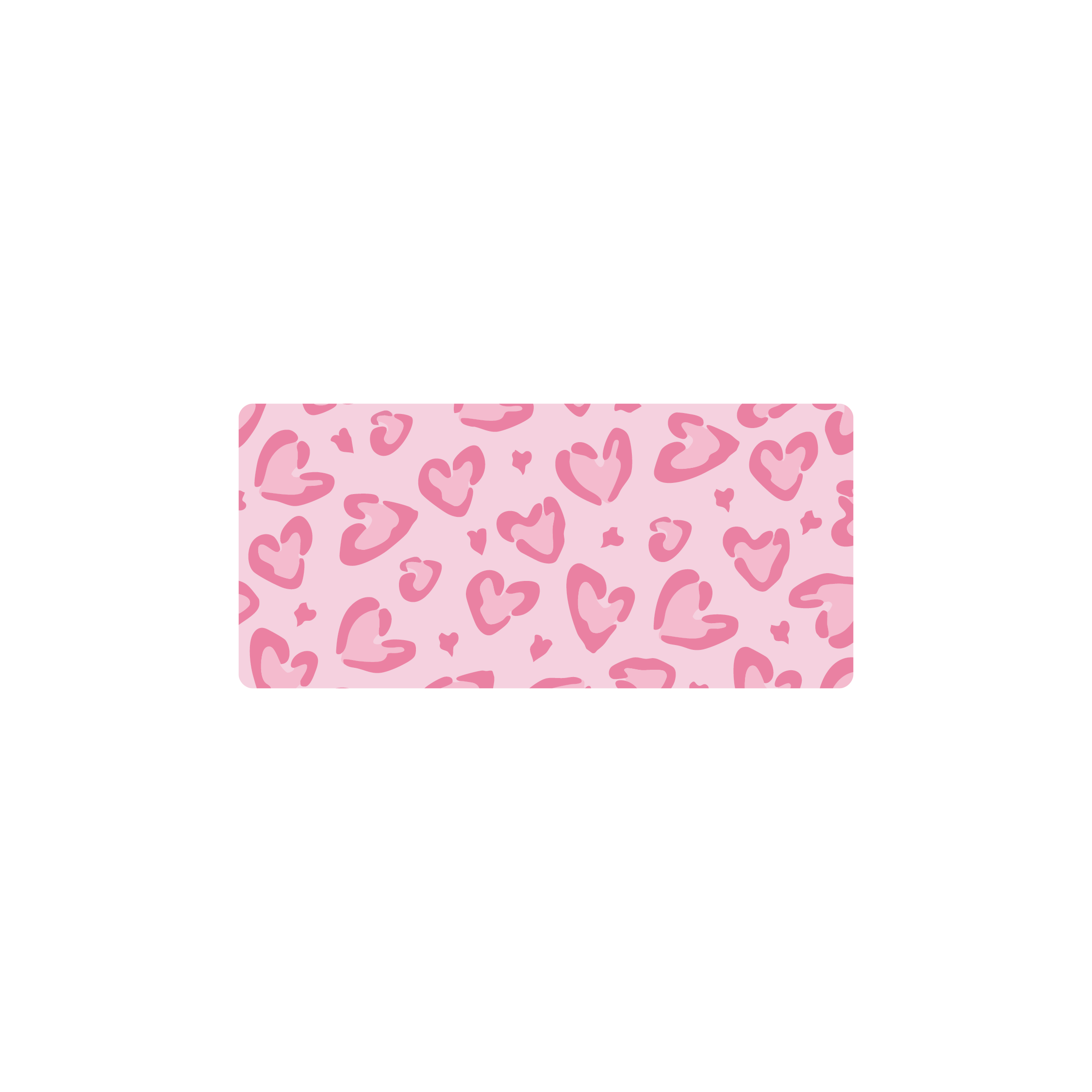 Mousepad Leopardo rosa 55x25 PRO | PERSONALIZADO