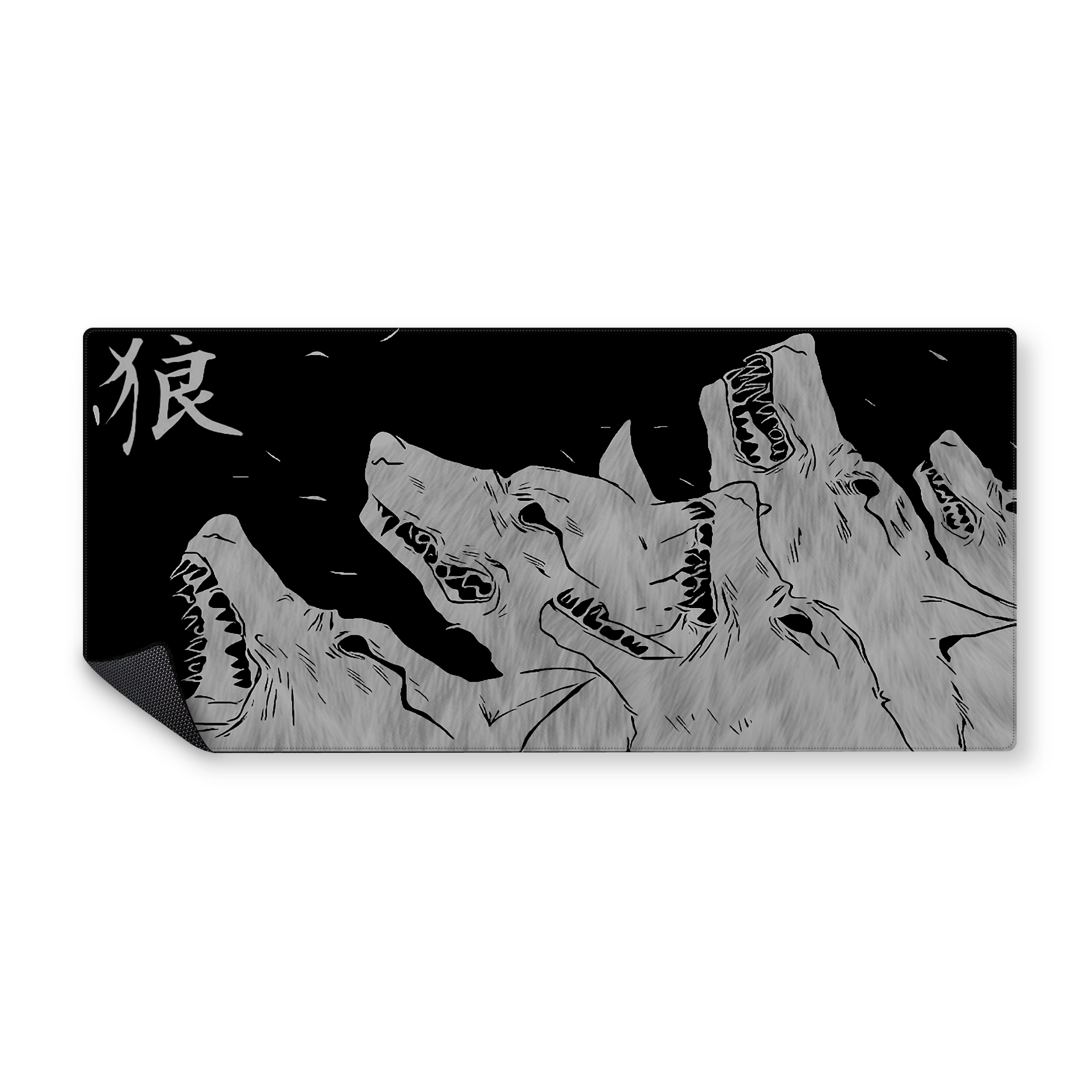 Mousepad Lobo gris 90x40 PRO | PERSONALIZADO