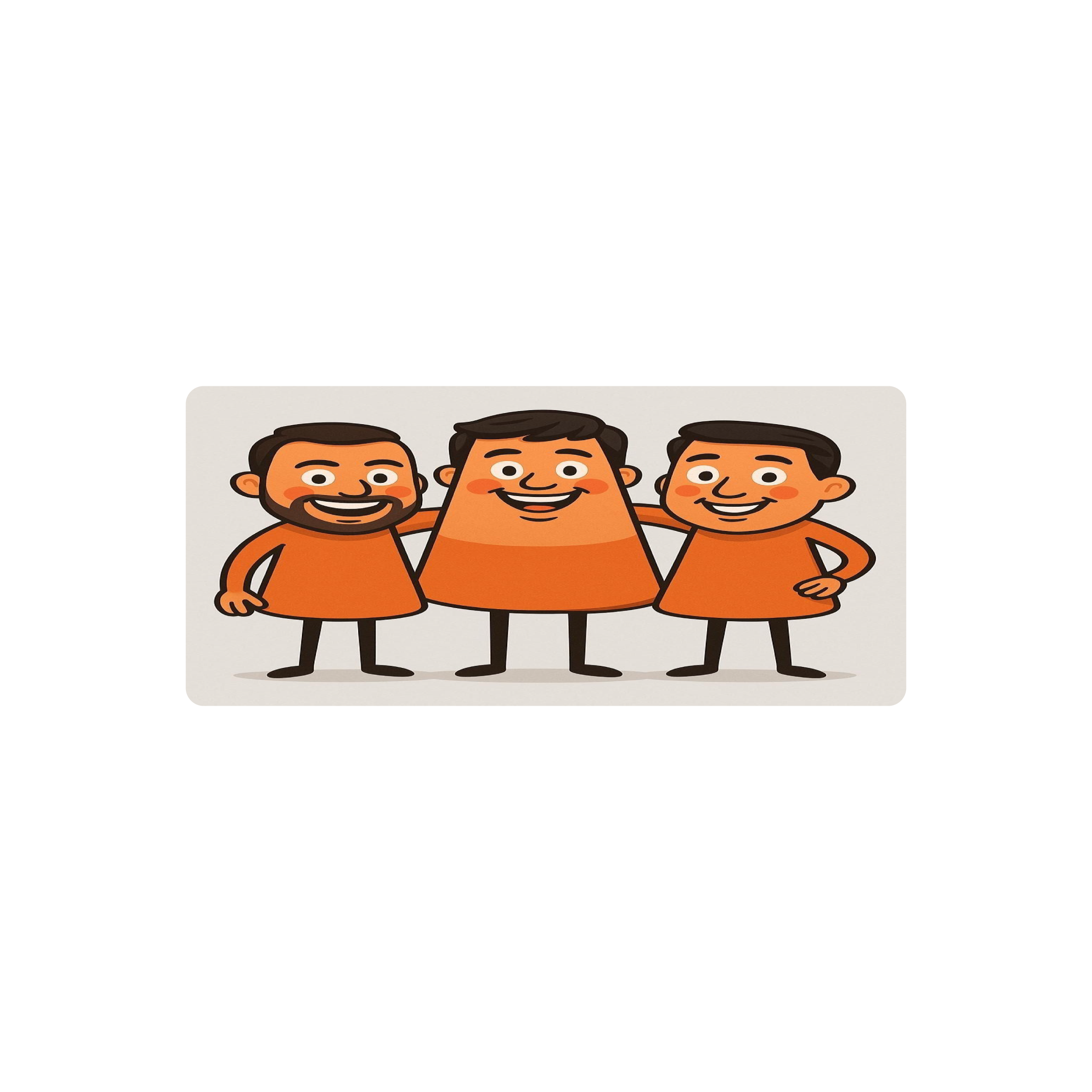 Mousepad Los amigos conos 80x35 PRO | PERSONALIZADO
