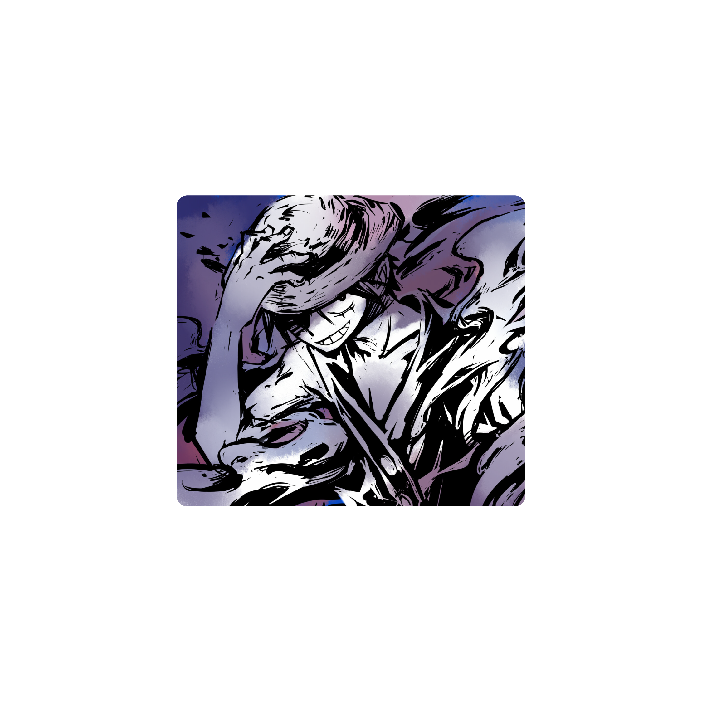 Mousepad Luffy Morado 50x45 PRO | PERSONALIZADO