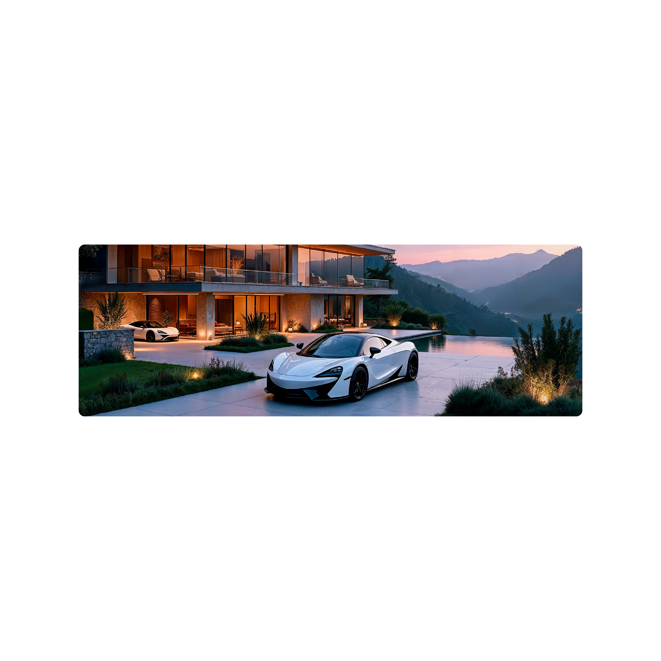 Mousepad Mclaren blanco 90x30 PRO | PERSONALIZADO