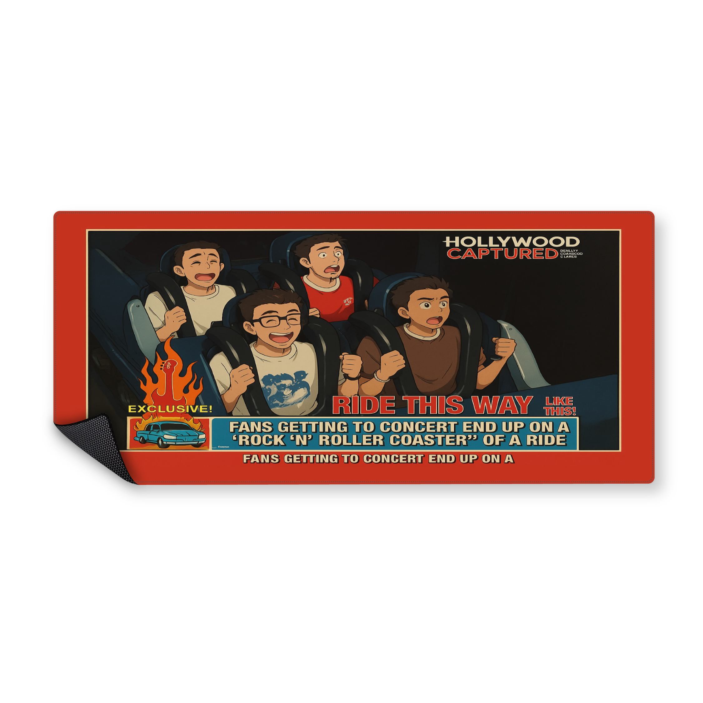 Mousepad Montaña rusa Ghibli 90x40 PRO | PERSONALIZADO