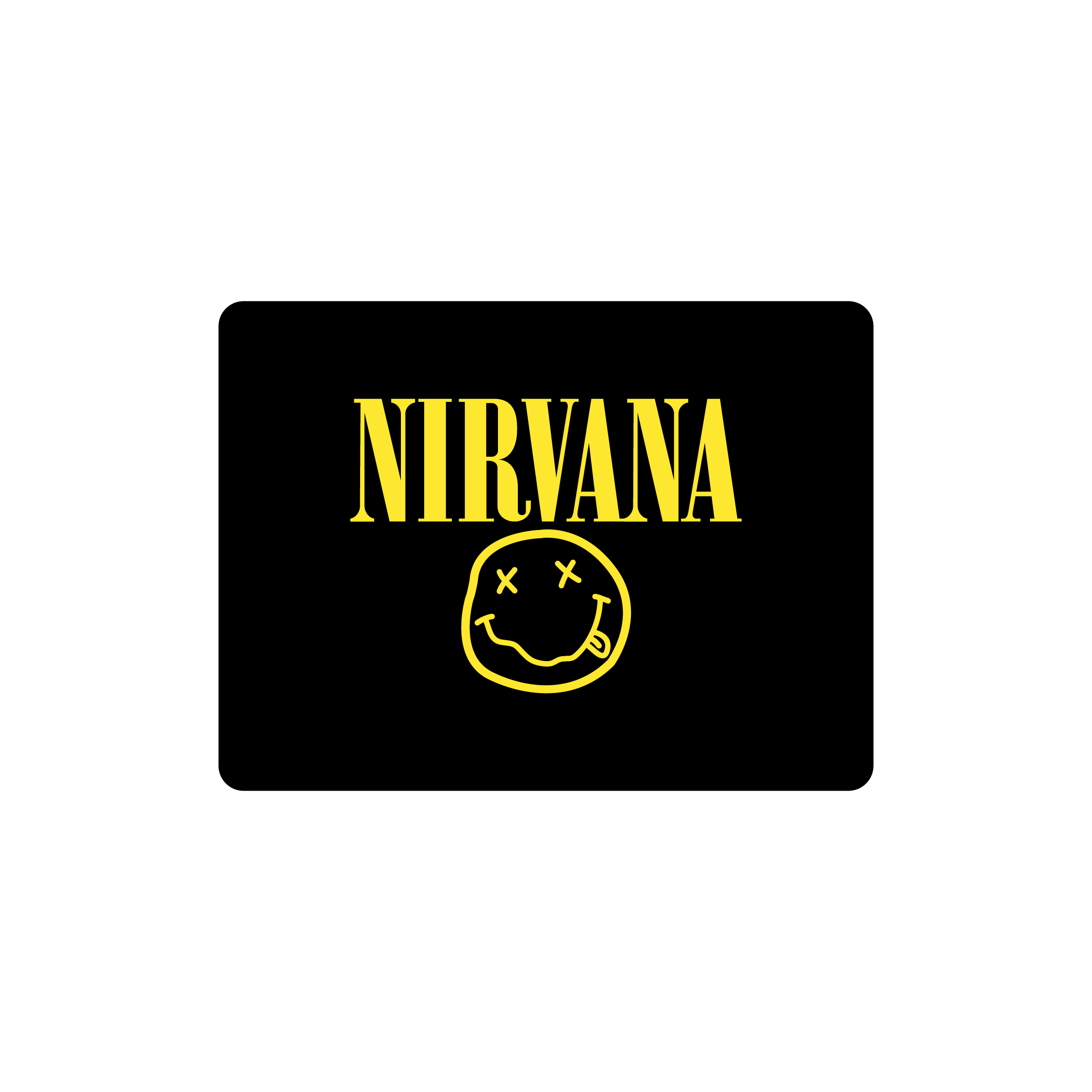 Mousepad Nirvana logo smiley face 40x30 Classic | PERSONALIZADO