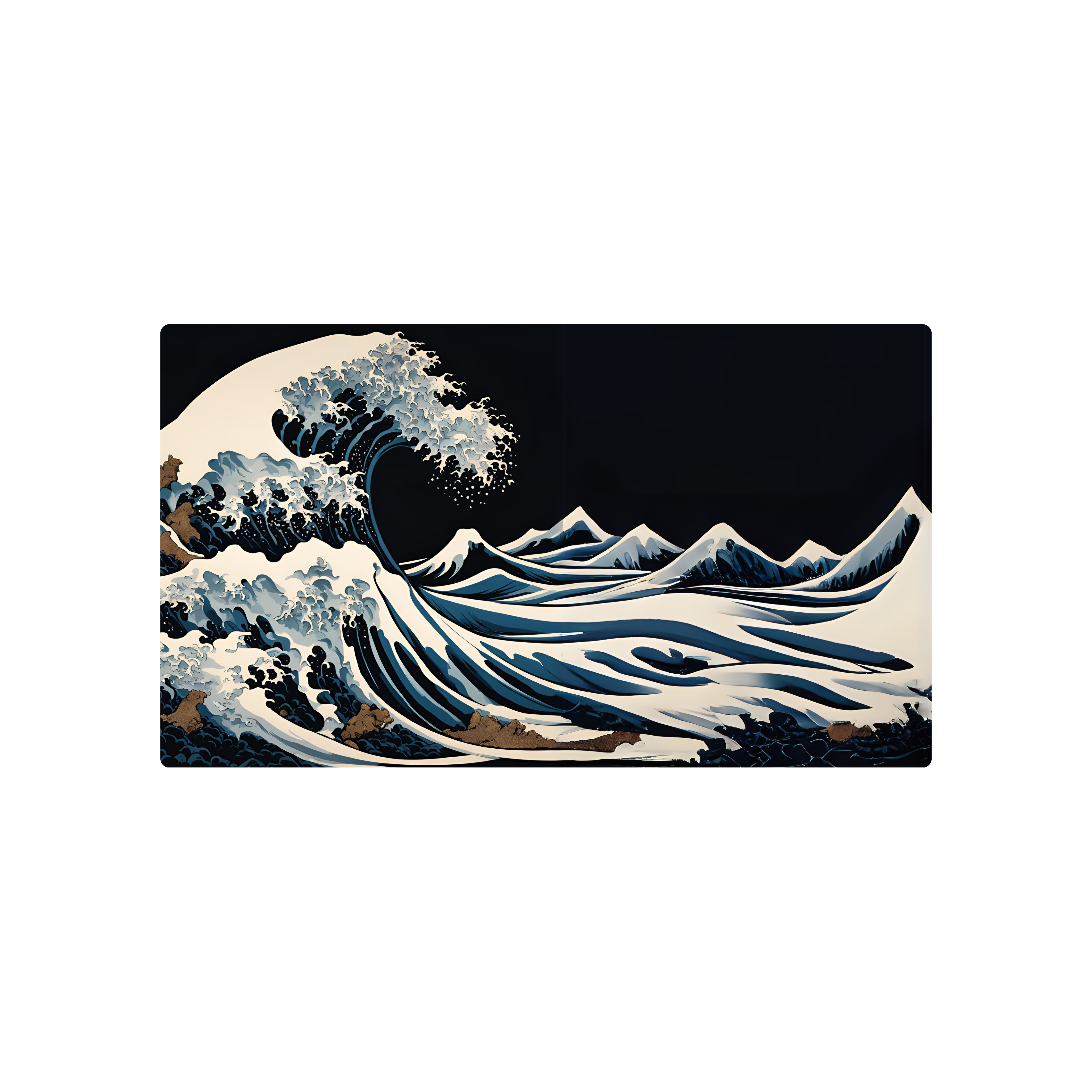 Mousepad Ola kanagawa 70x40 Classic | PERSONALIZADO