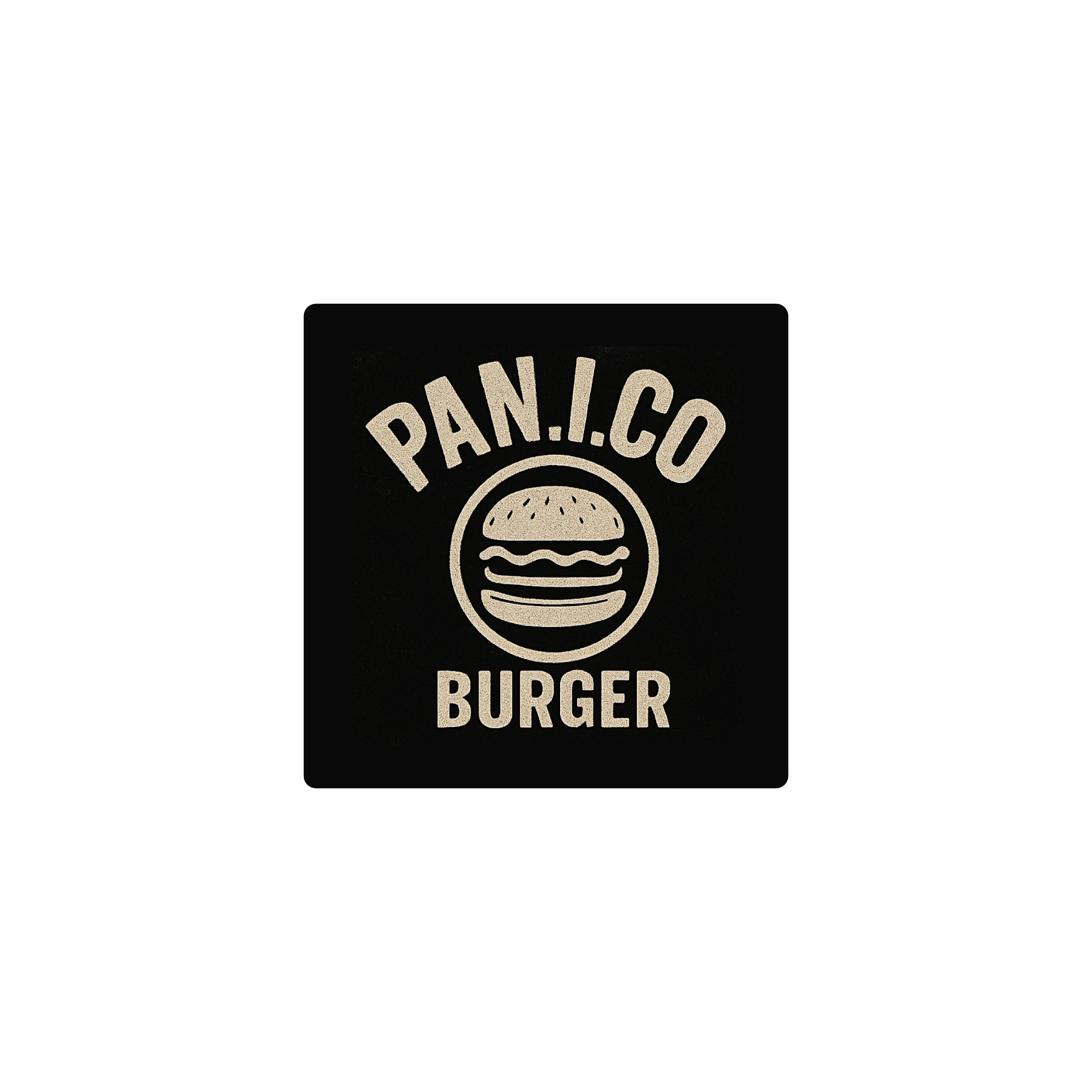 Mousepad Pánico burger 25x25 Classic | PERSONALIZADO