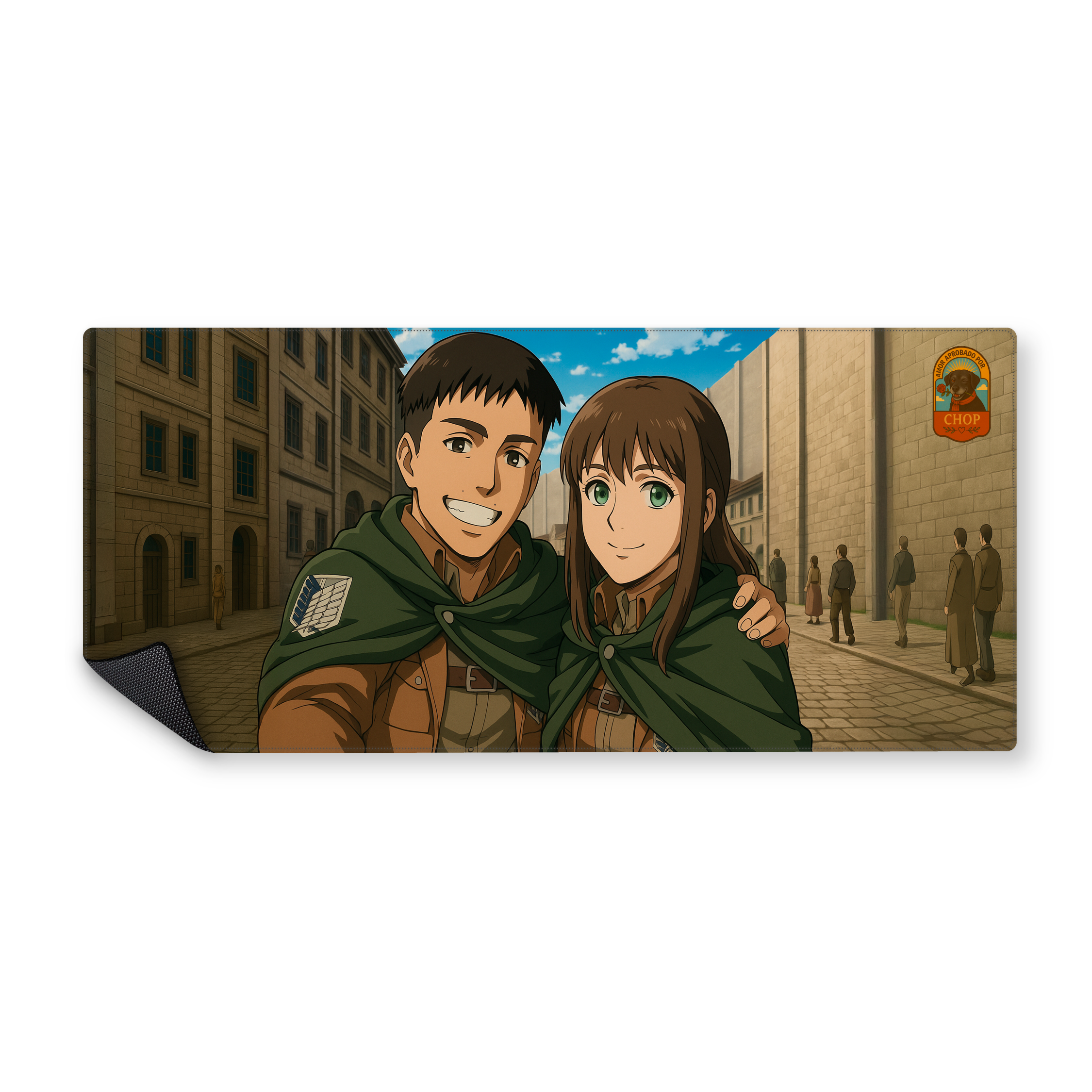 Mousepad Pareja Shingeki 90x40 Classic | PERSONALIZADO