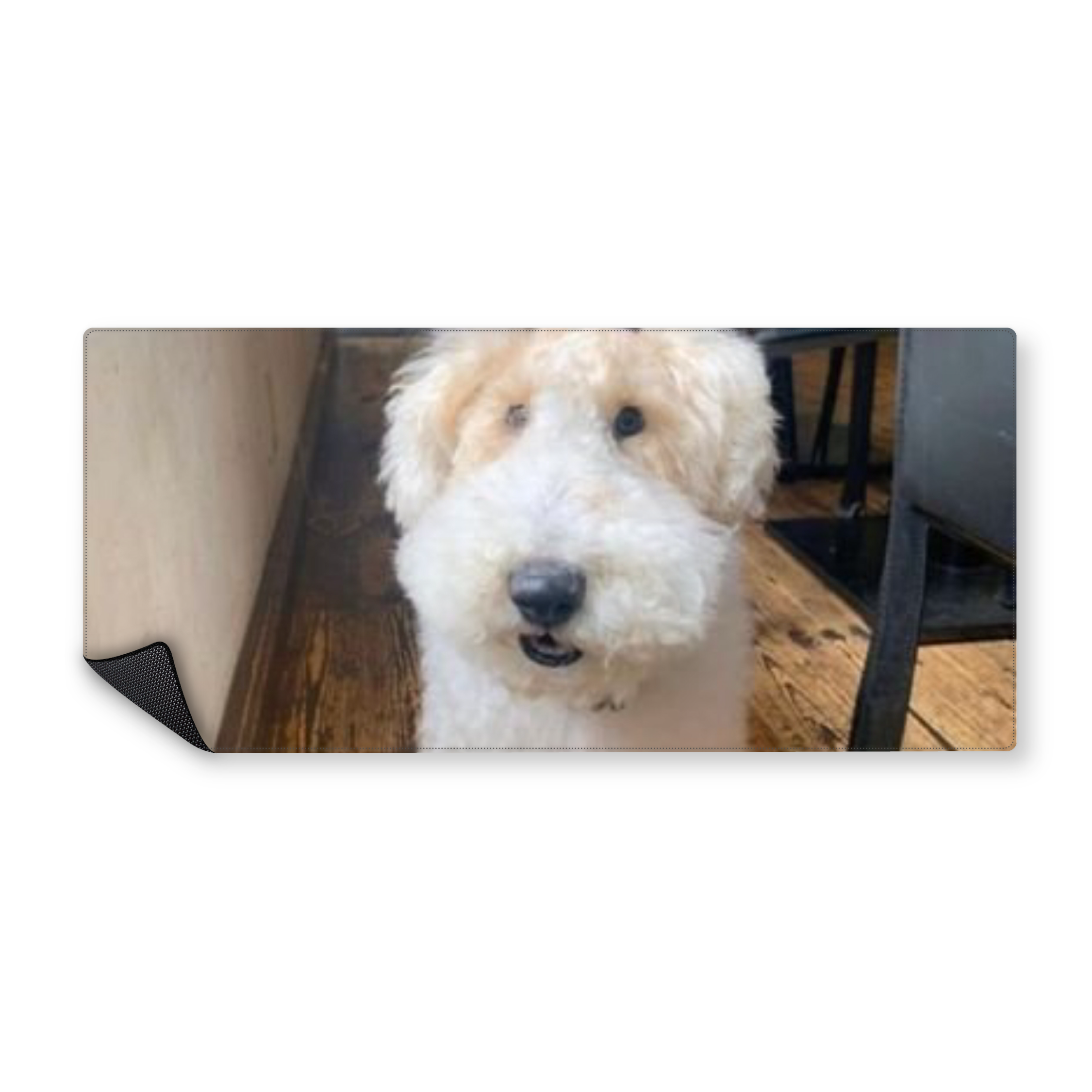 Mousepad Perrito blanco 90x40 Classic | PERSONALIZADO