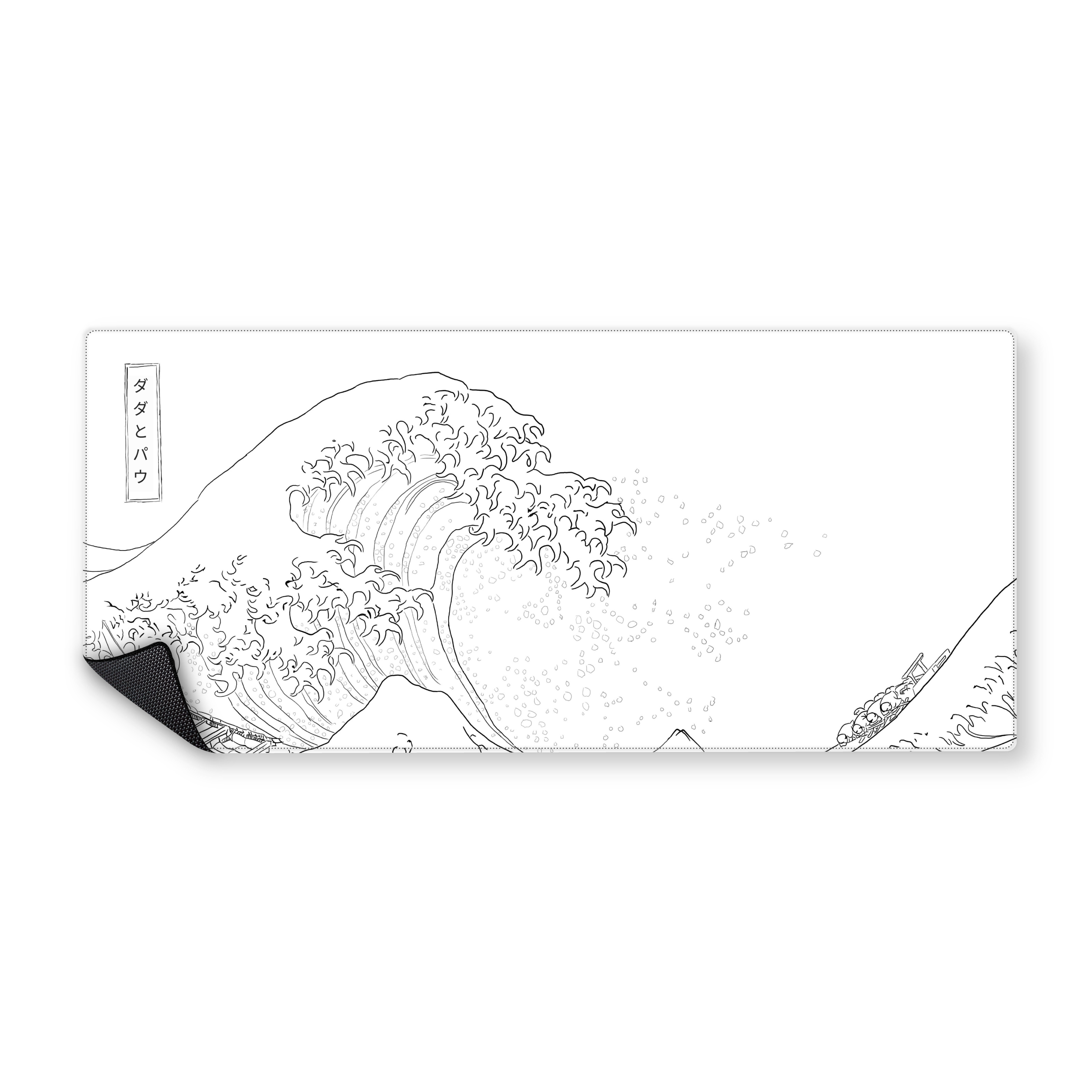 Mousepad Great Wave blanco 90x40 PRO | PERSONALIZADO