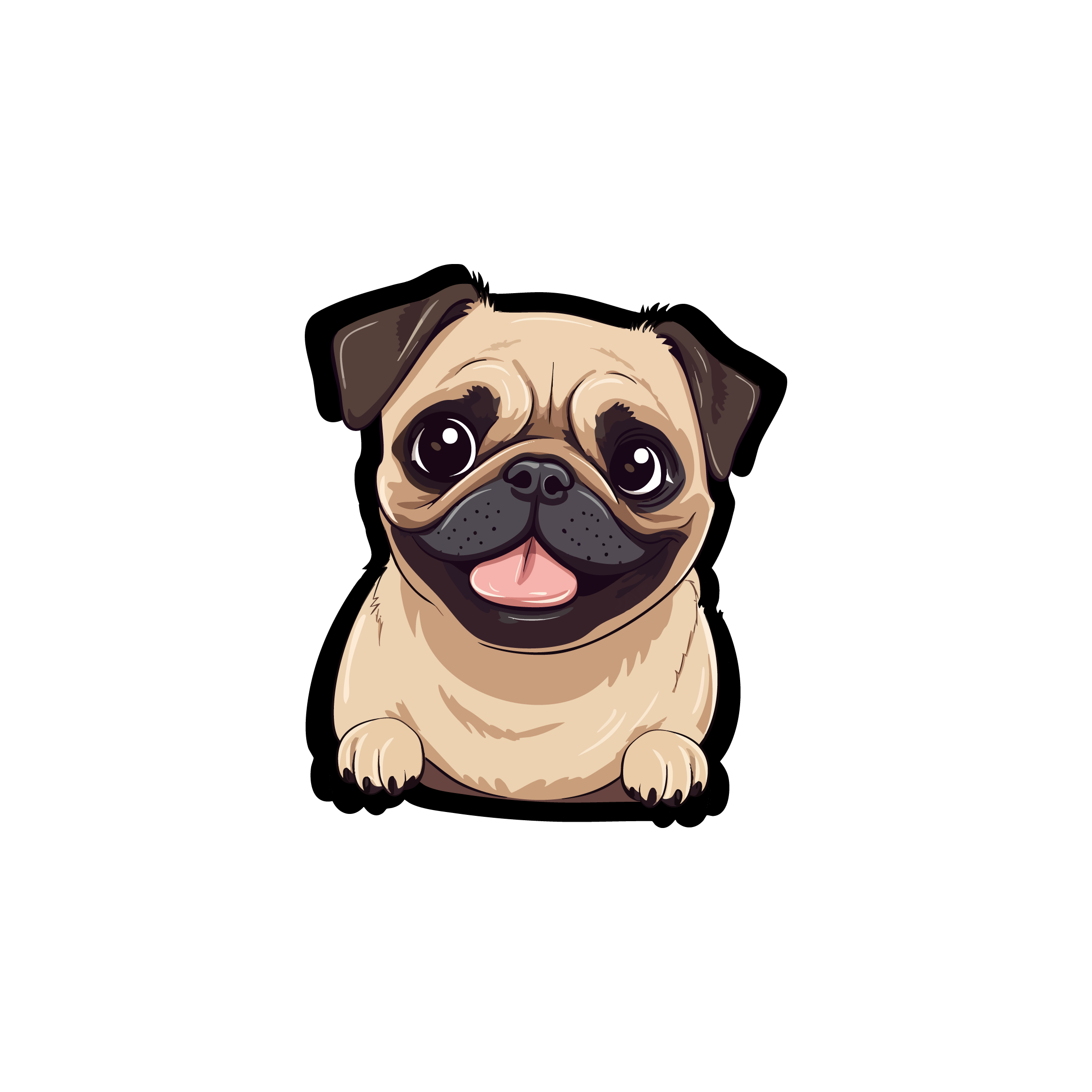 Mousepad Pug 30x30 Form PRO | PERSONALIZADO