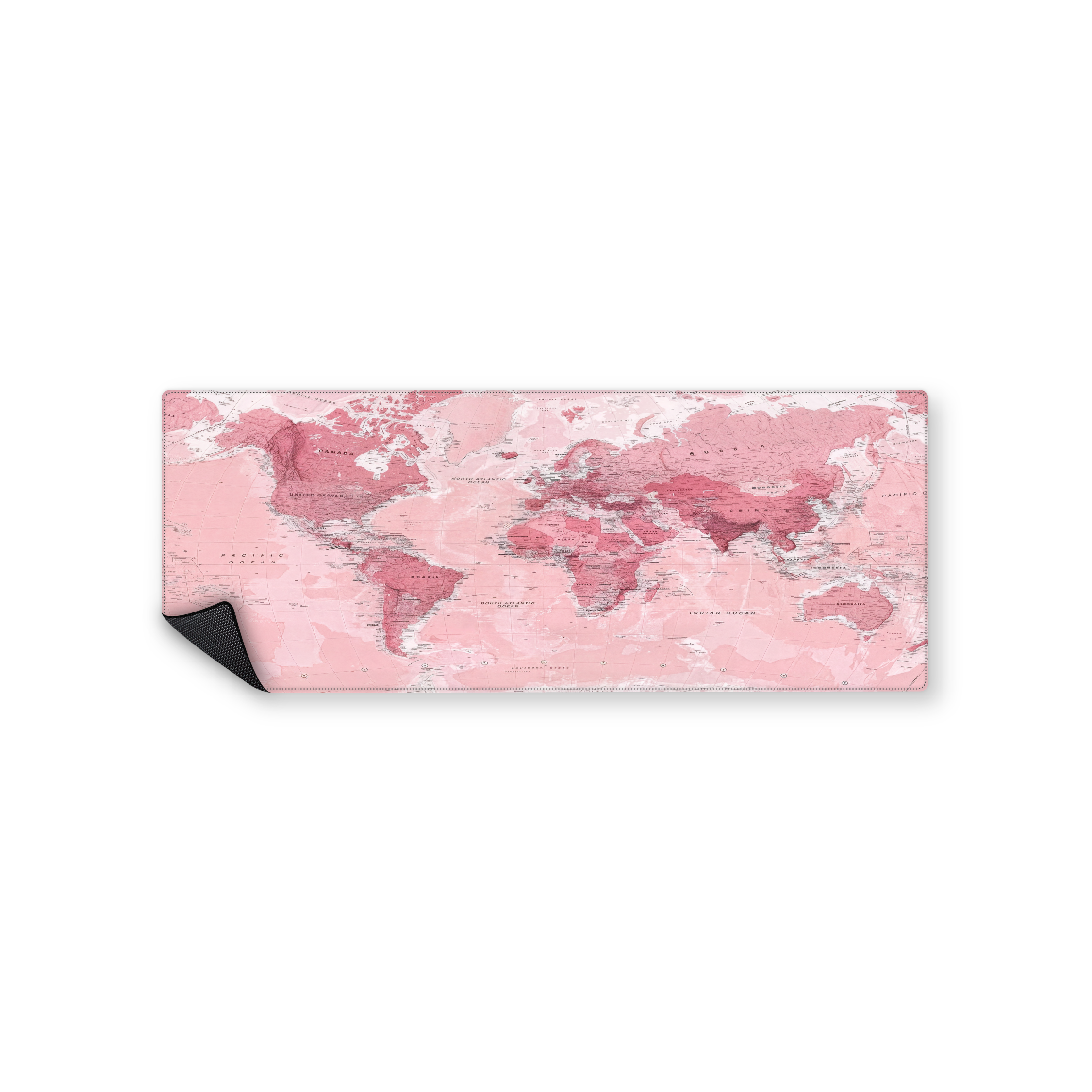 Mousepad mapa rosa 82x32 Classic | PERSONALIZADO