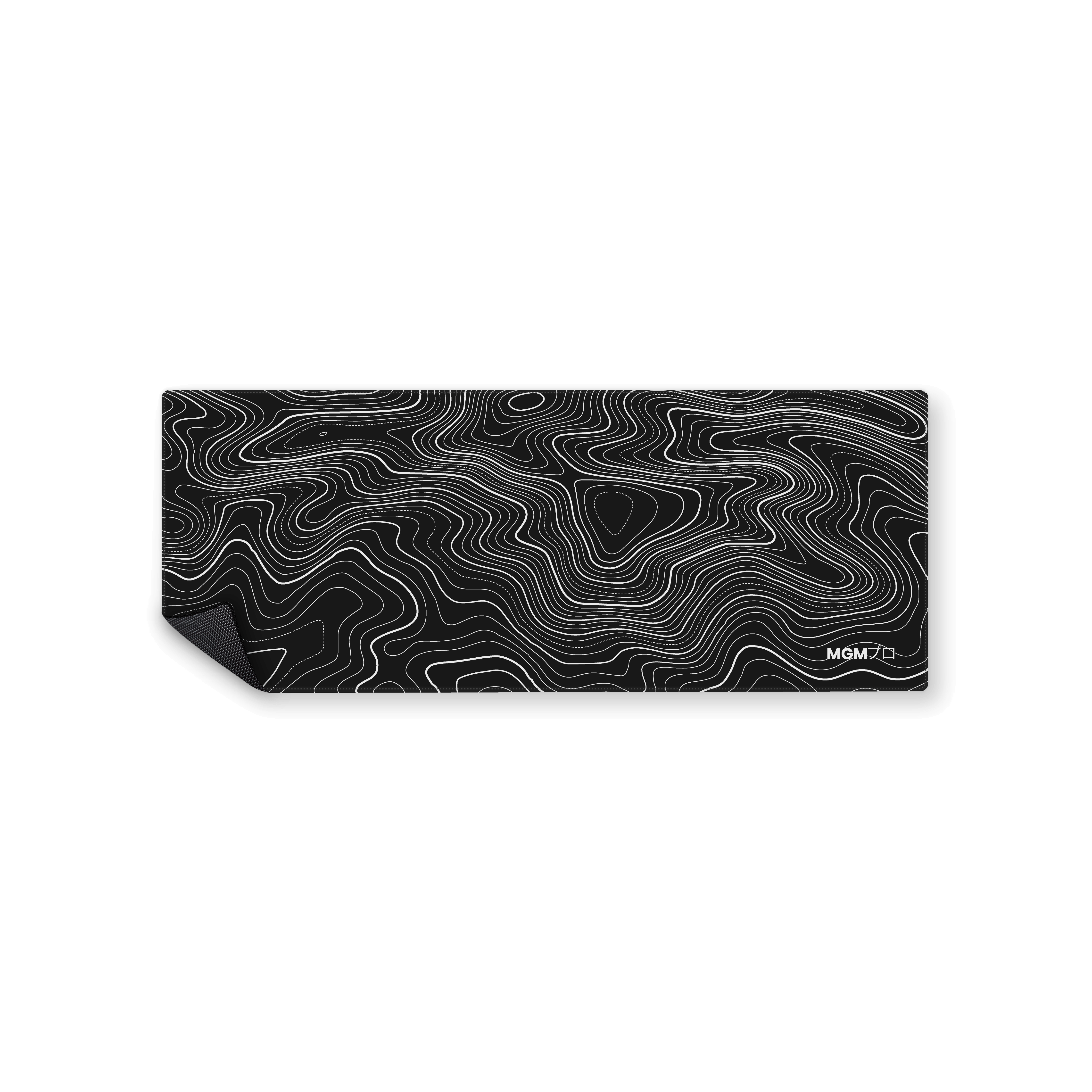 Mousepad Topografico negro 82x32 Classic | PERSONALIZADO