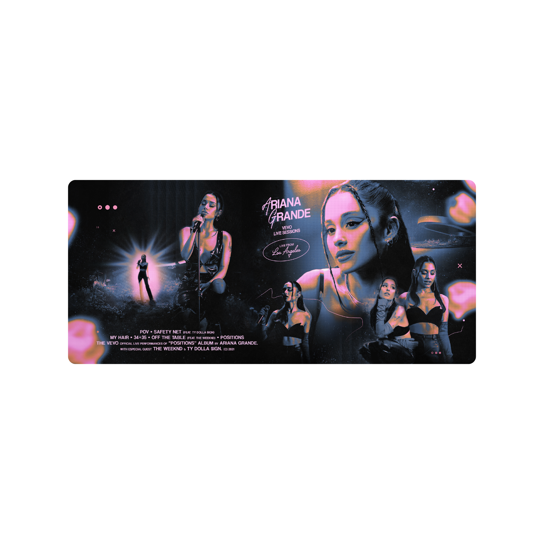 Mousepad Positions by Ariana Grande 72x32 Classic | PERSONALIZADO