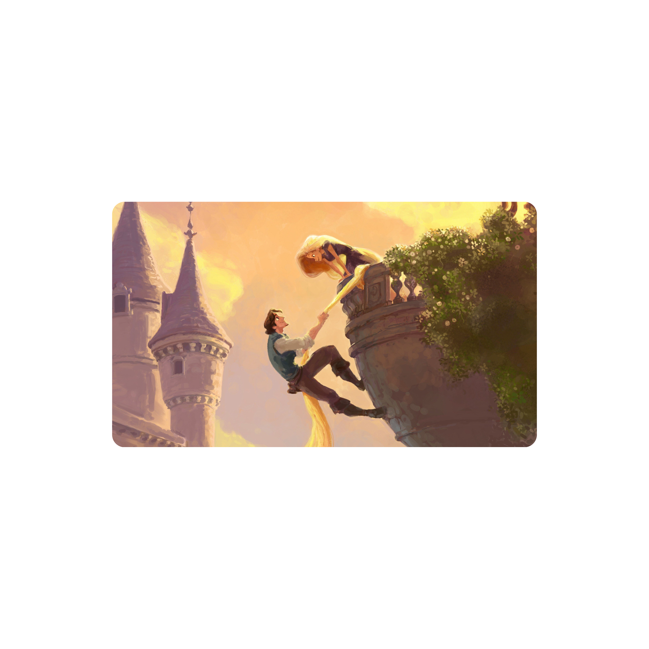 Mousepad Rapunzel y Eugene 61x35 Classic | PERSONALIZADO