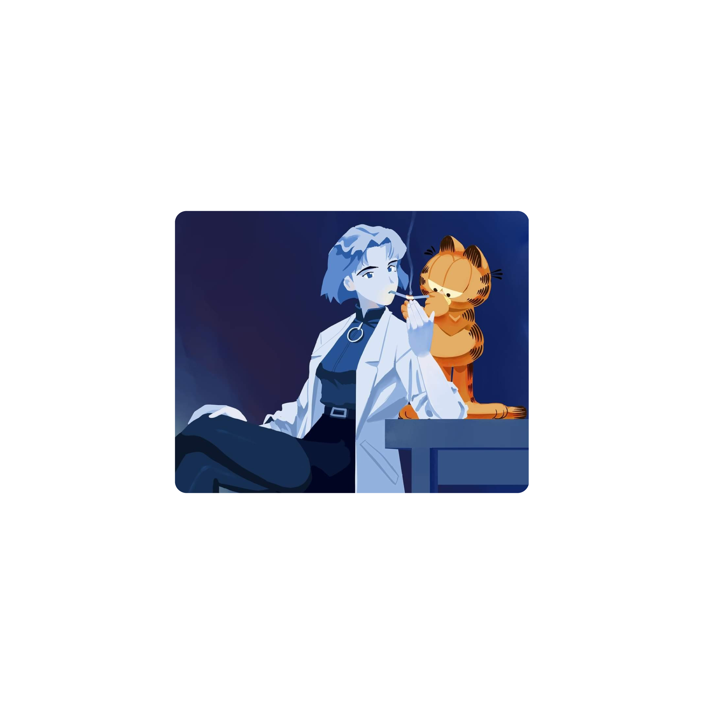 Mousepad Ritsuko x Garfield 50x40 PRO | PERSONALIZADO