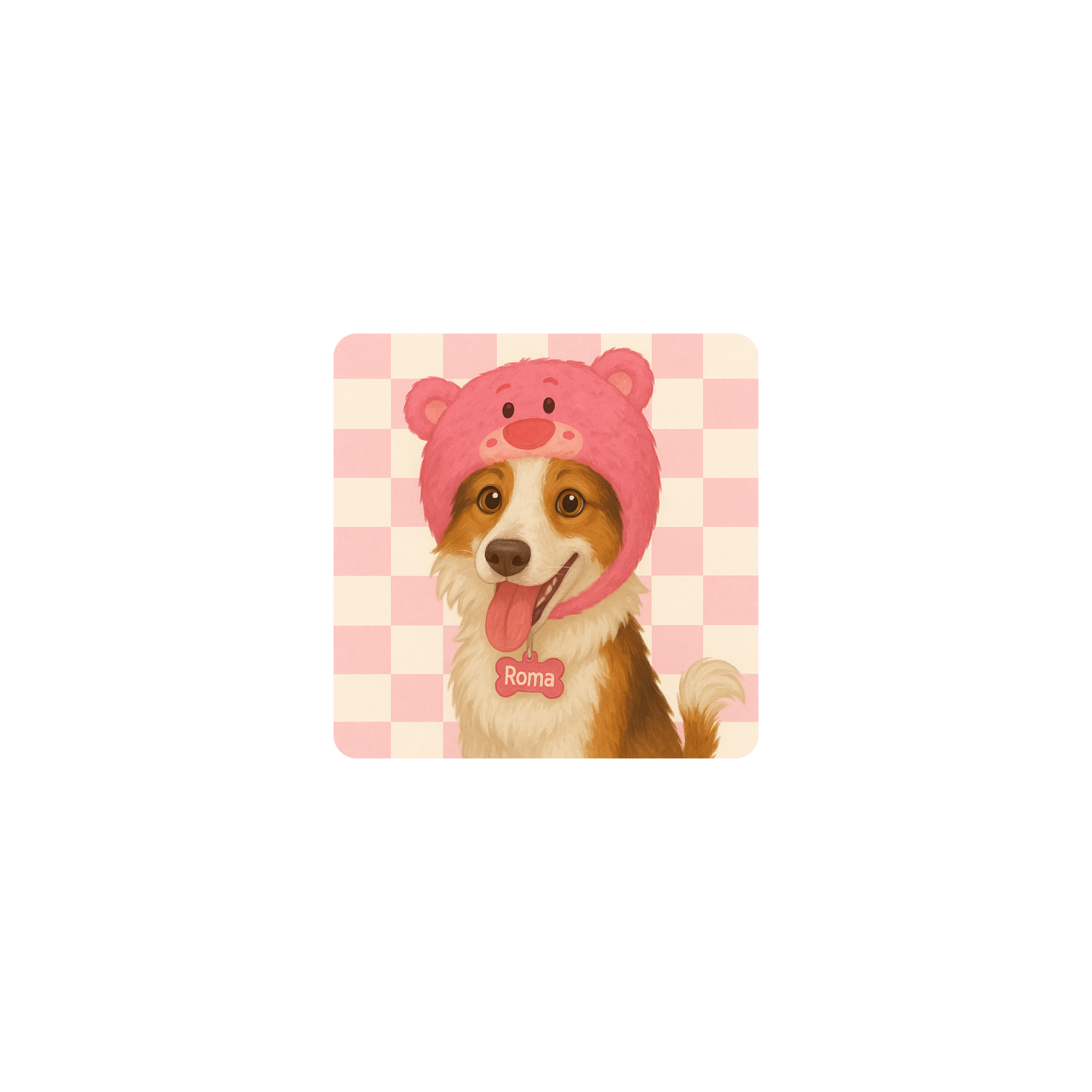 Mousepad Roma rosita 25x25 Classic | PERSONALIZADO