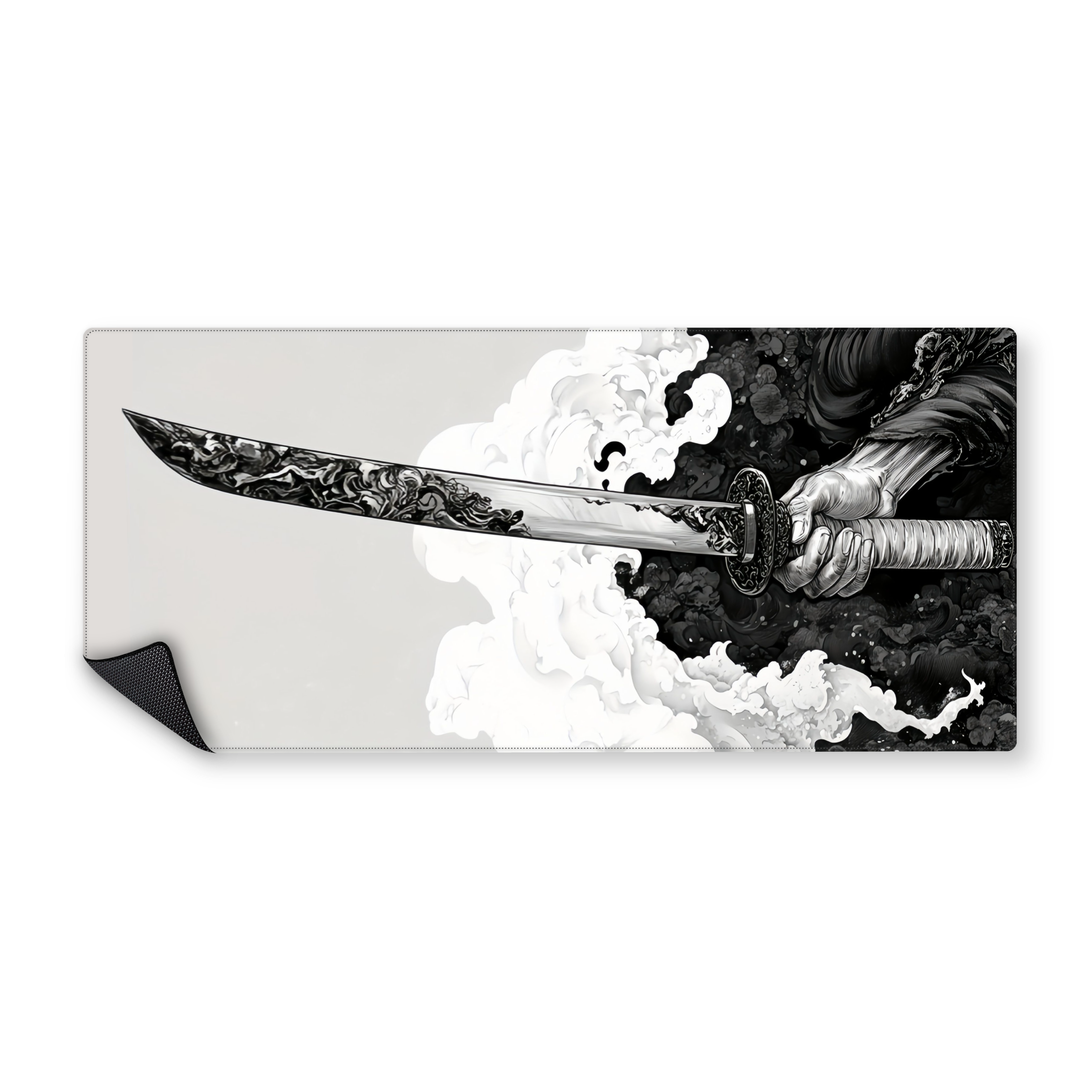 Mousepad Samurai con katana 90x40 Classic | PERSONALIZADO