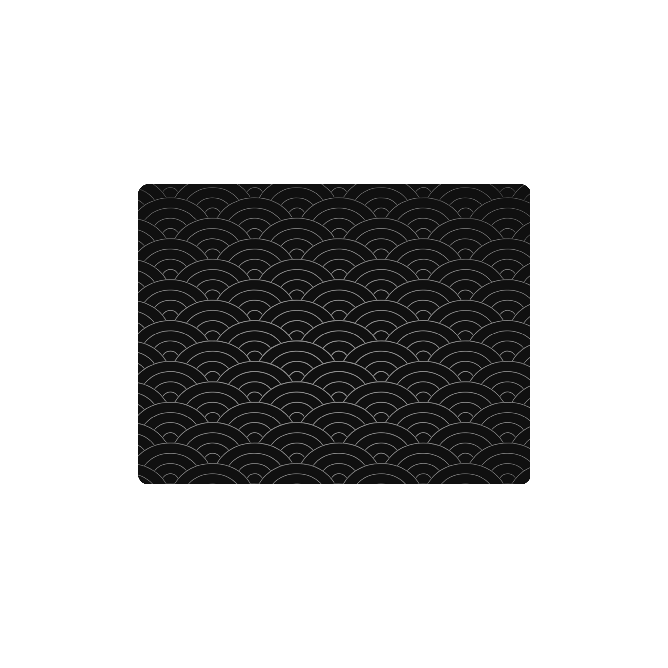 Mousepad Seigaiha black 60x46 PRO | PERSONALIZADO
