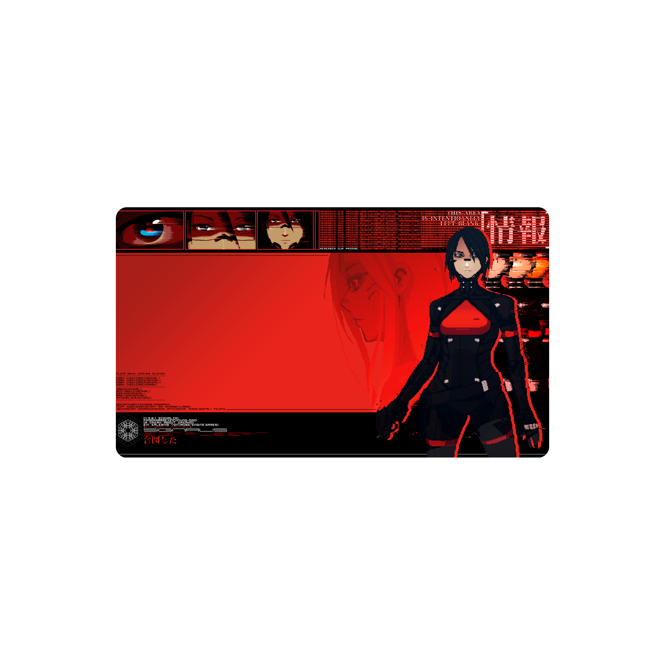 Mousepad Signalis 61x35 Classic | PERSONALIZADO