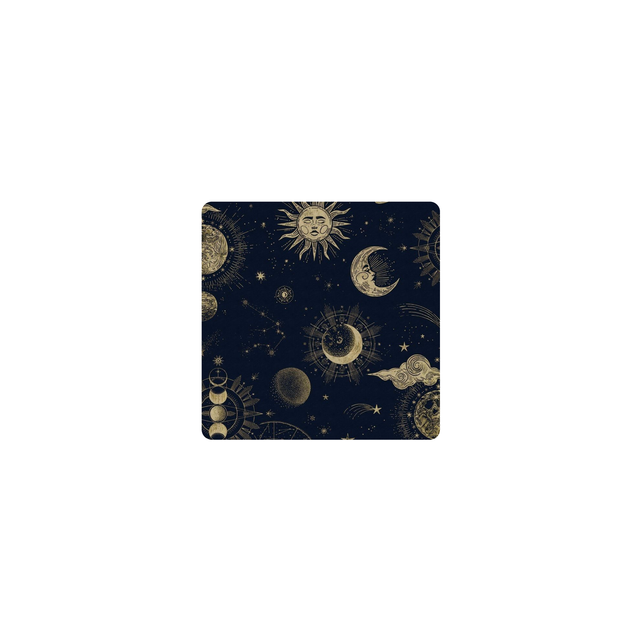 Mousepad Sol y luna 25x25 Classic | PERSONALIZADO