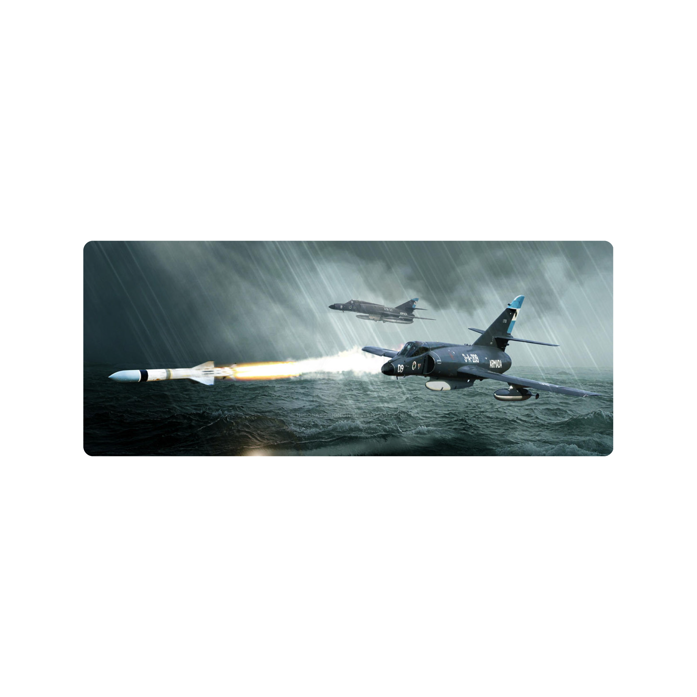 Mousepad Super Étendard Armada Argentina 100x40 PRO | PERSONALIZADO